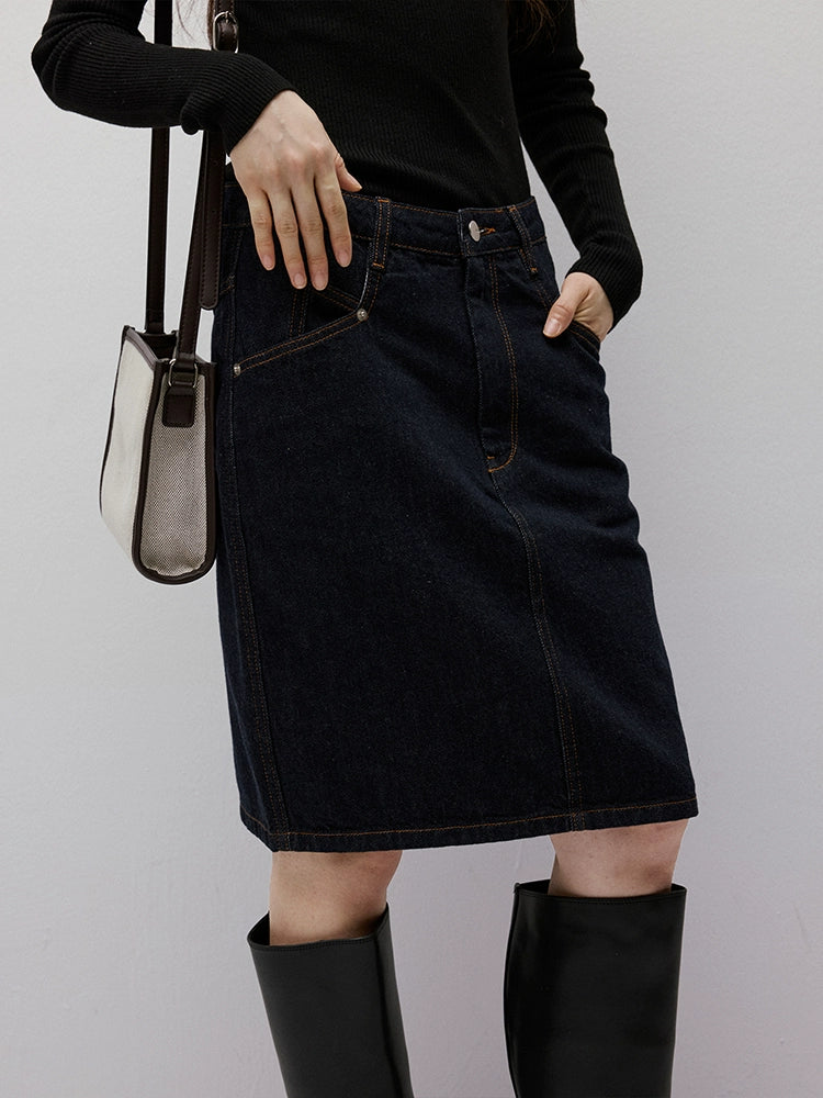 FUSSED_Vintage_Blue_Denim_A_Line_Skirt_with_Contrast_Stitching_MISSTT
