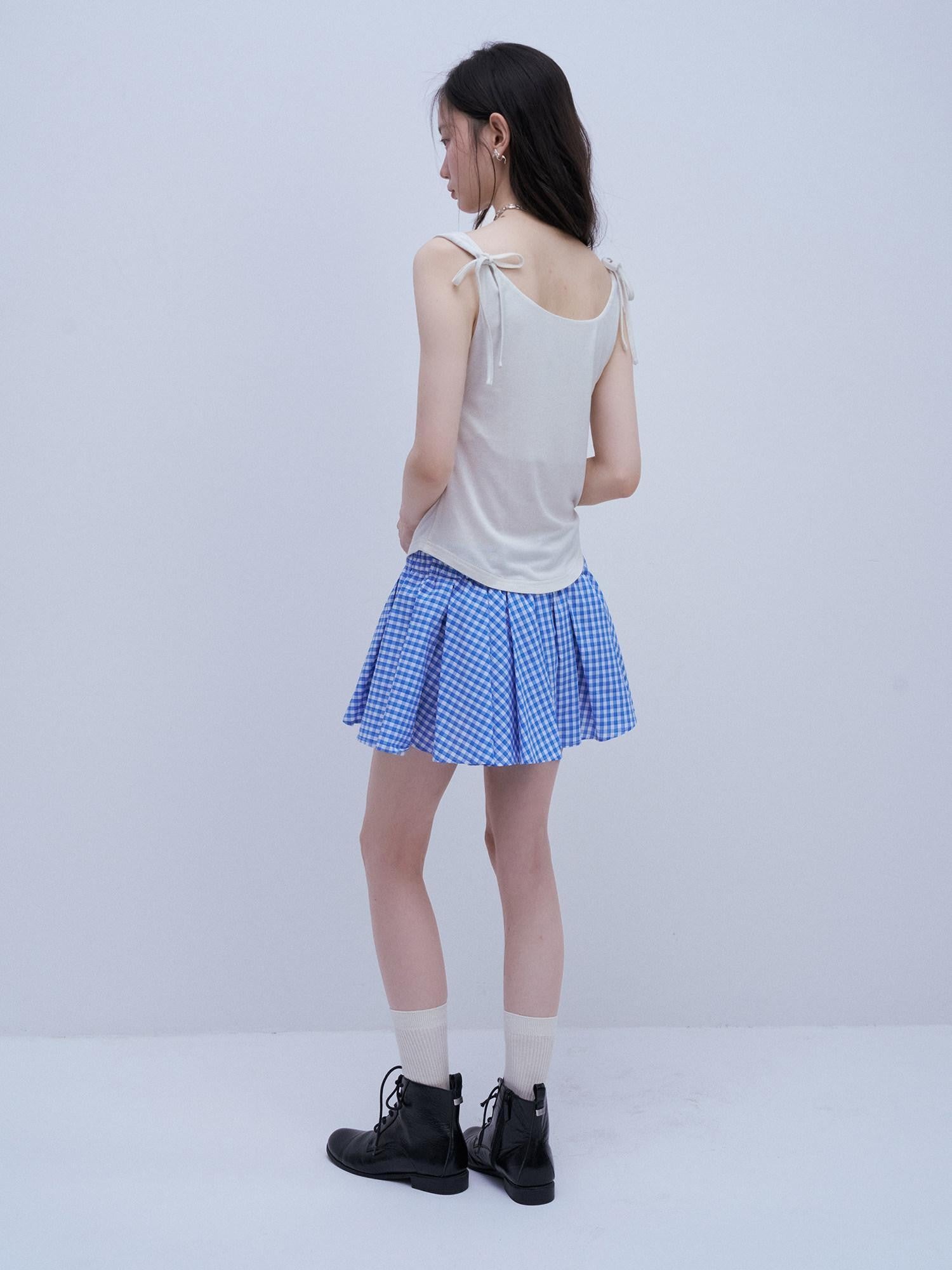 FUSSED Yarn Dyed Vichy Plaid Layered Women&