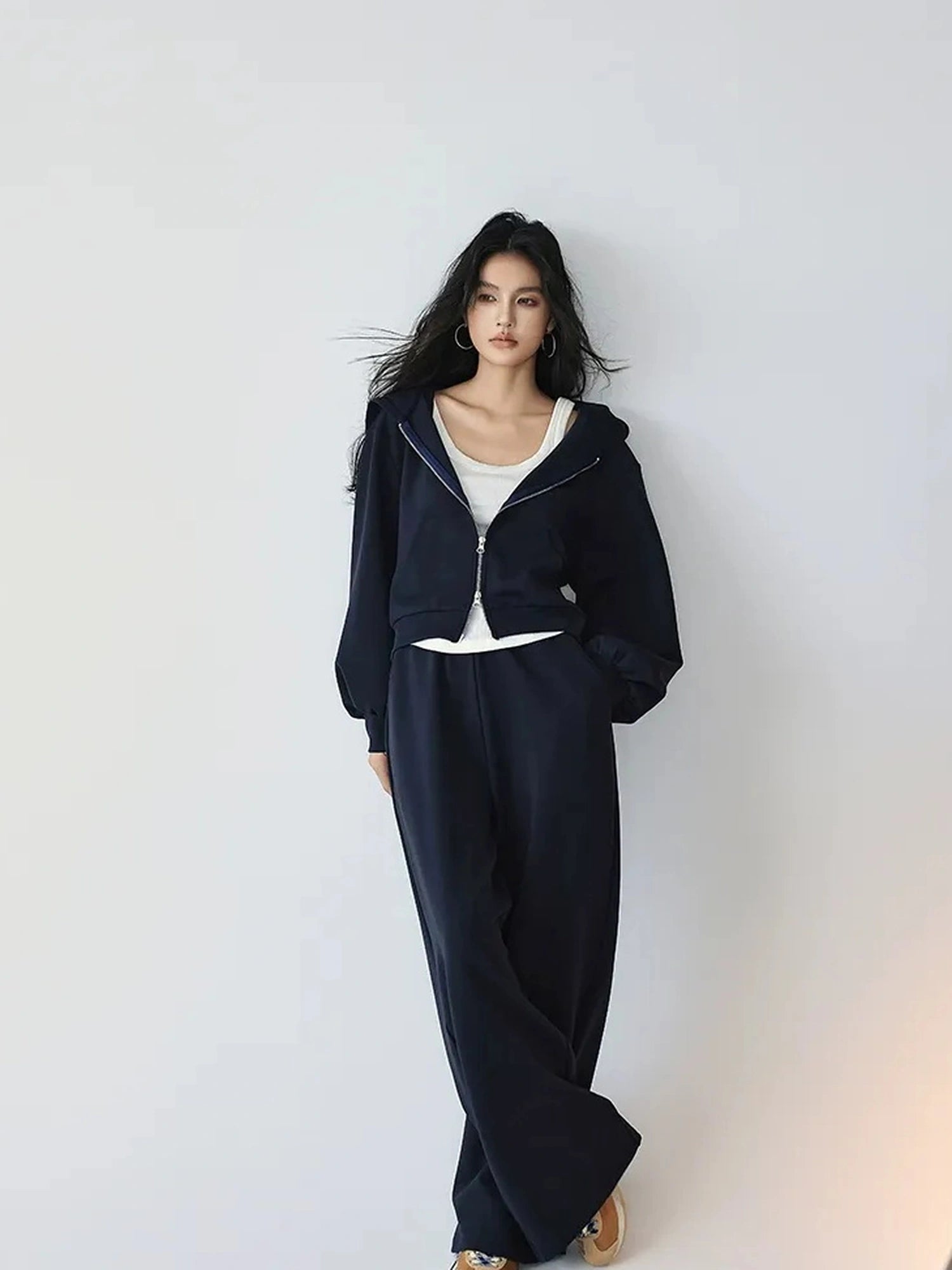 FU FRESH UP Athflow Hoodie Set With Wide Leg Pants