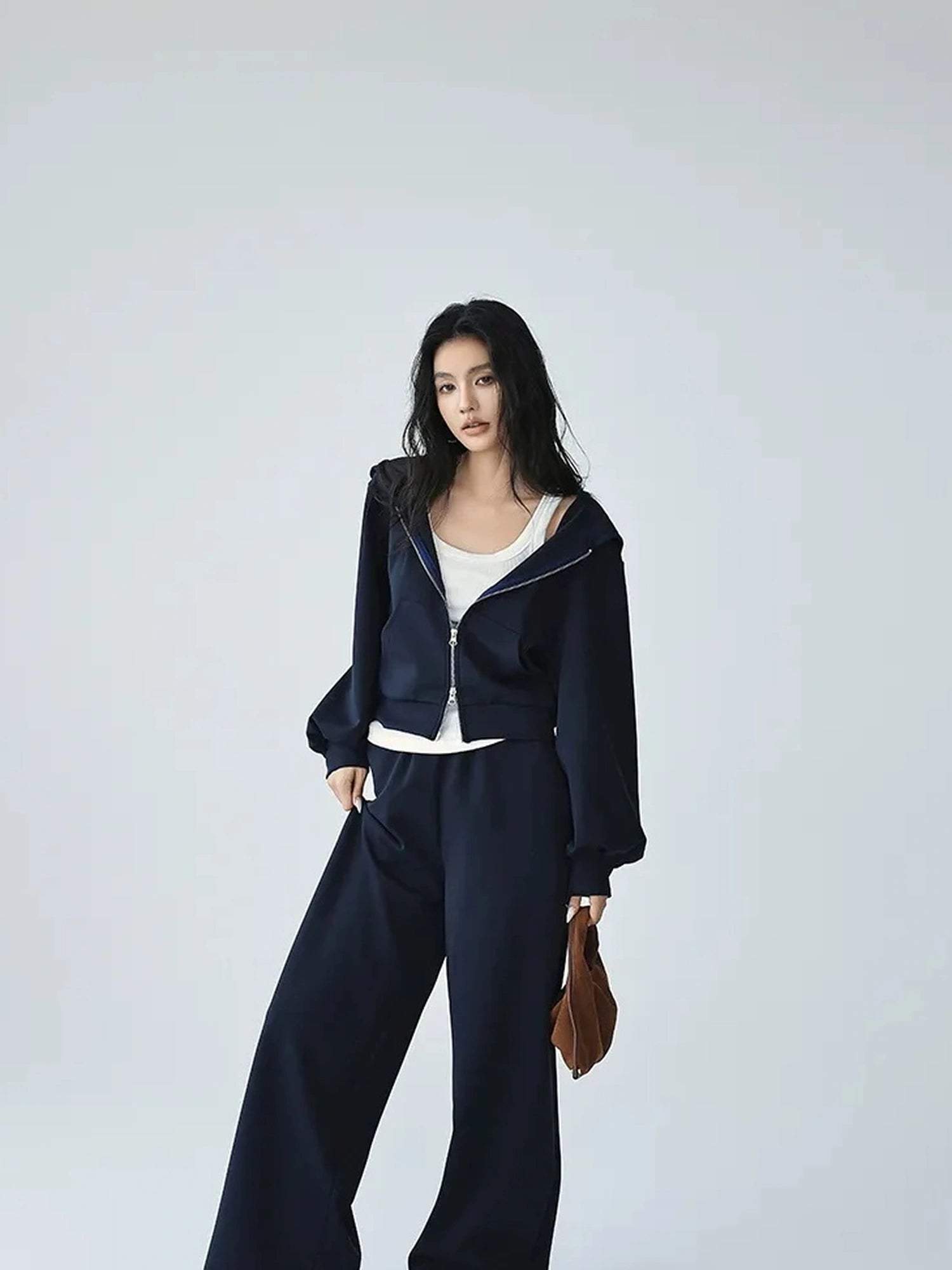 FU FRESH UP Athflow Hoodie Set With Wide Leg Pants