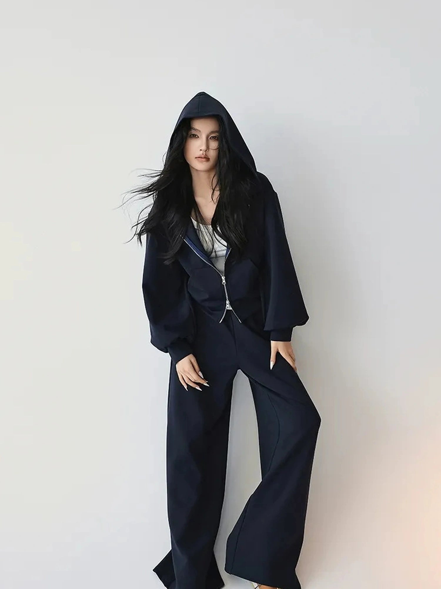FU FRESH UP Athflow Hoodie Set With Wide Leg Pants