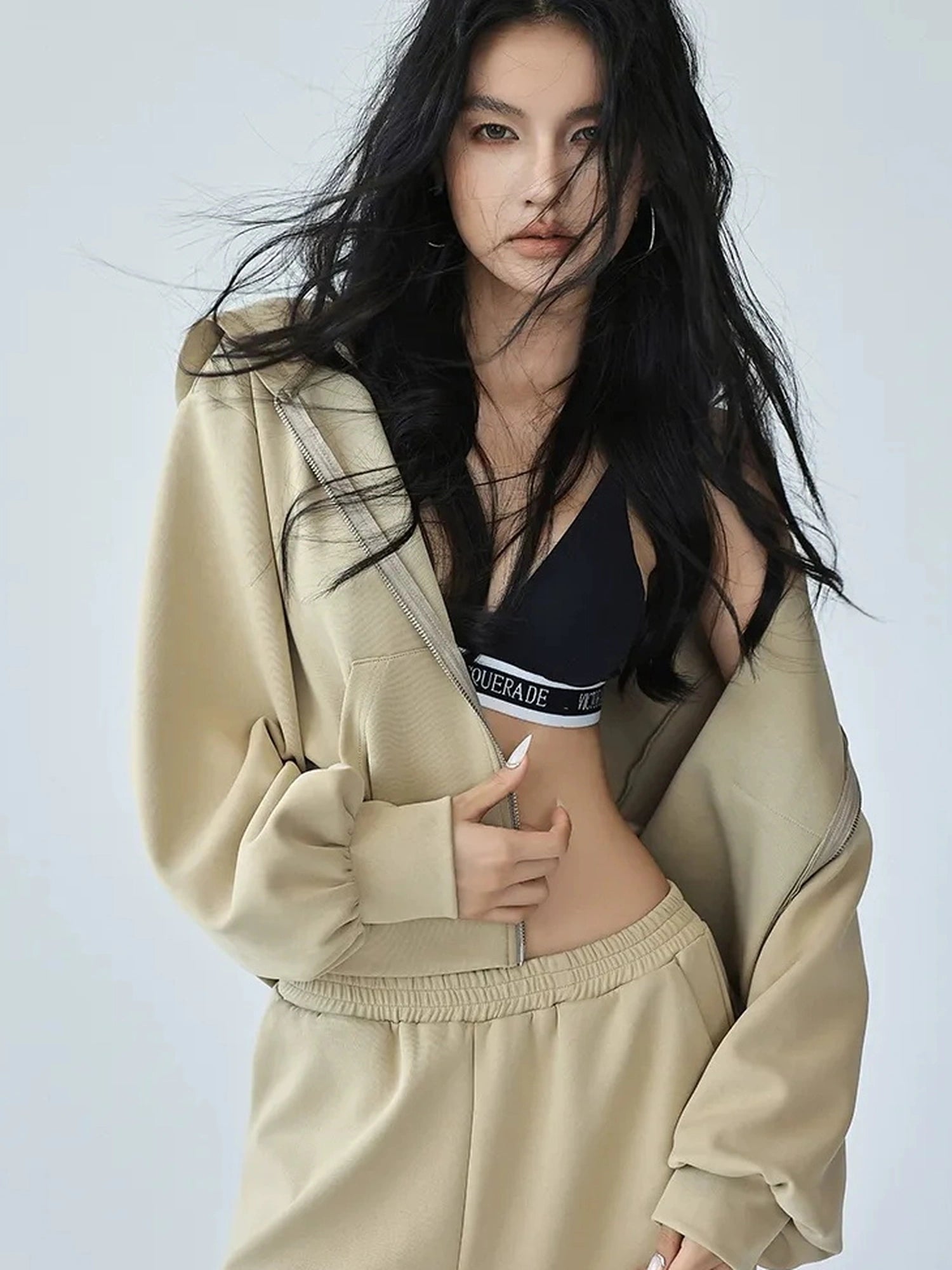 FU FRESH UP Athflow Hoodie Set With Wide Leg Pants