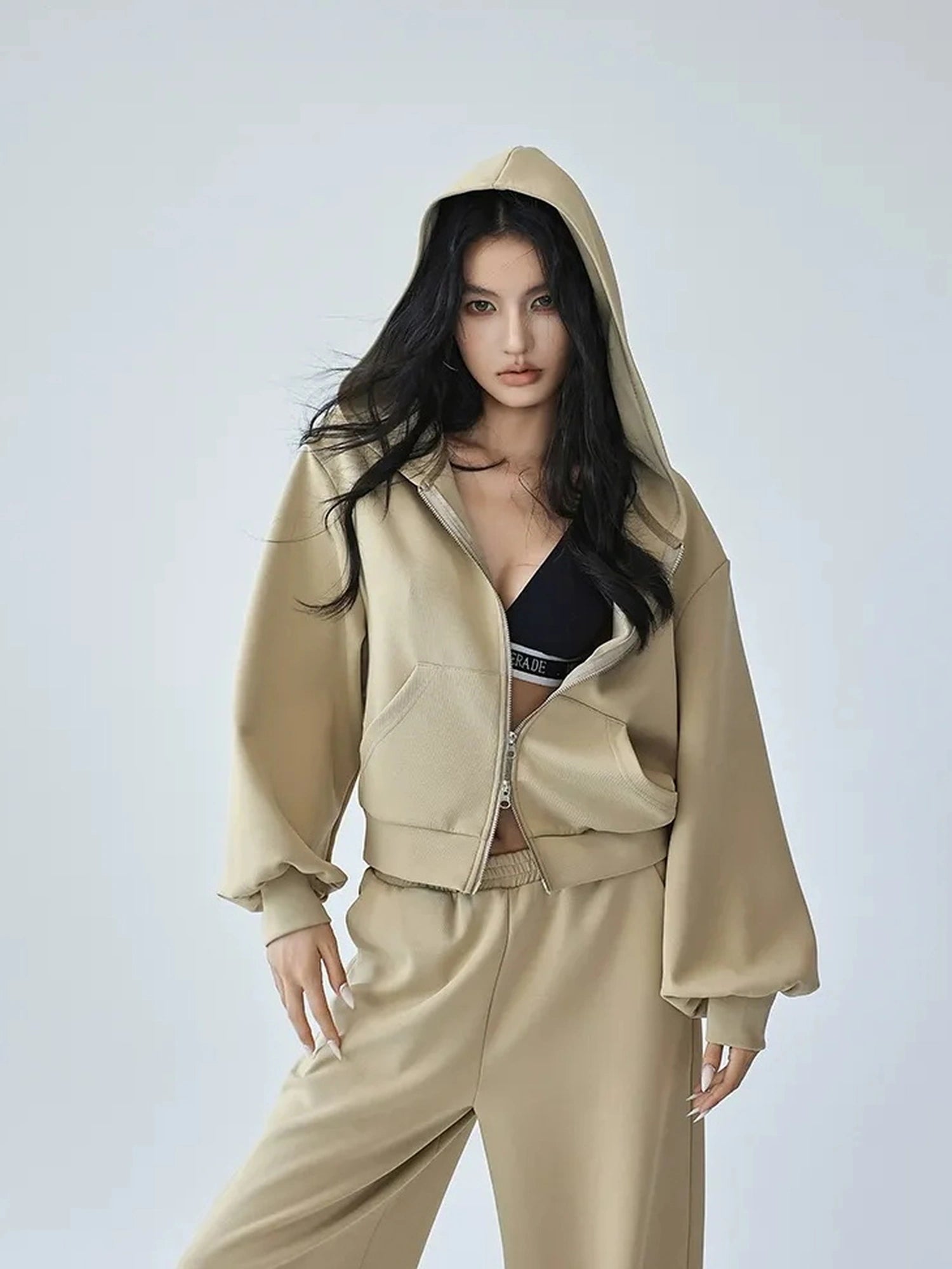 FU FRESH UP Athflow Hoodie Set With Wide Leg Pants
