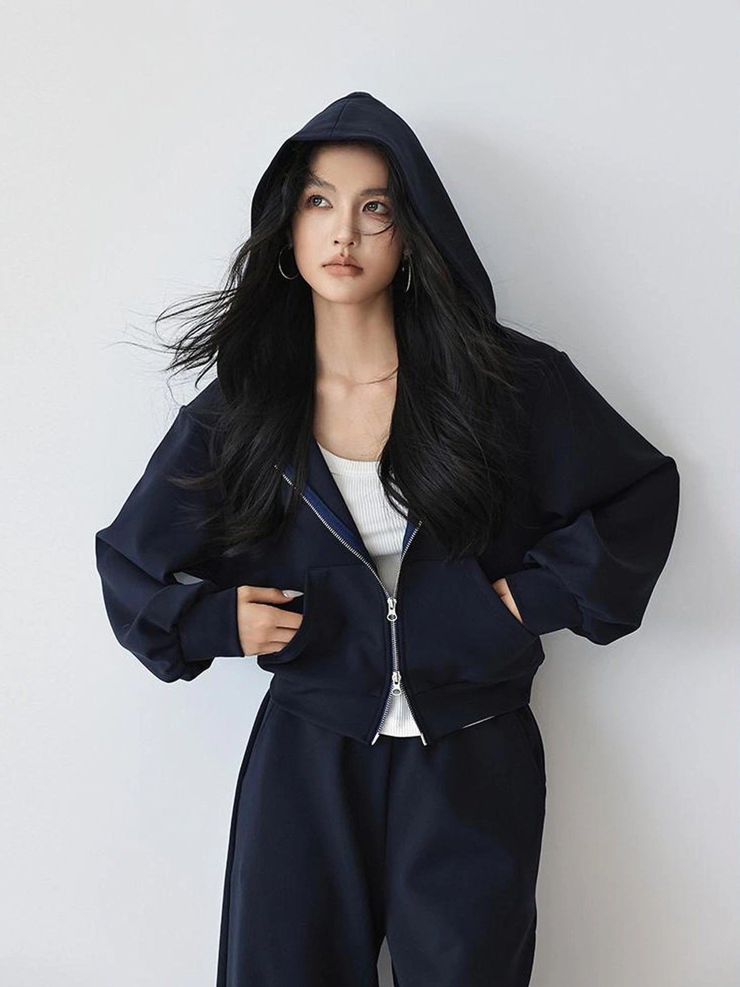 FU FRESH UP Athflow Hoodie Set With Wide Leg Pants
