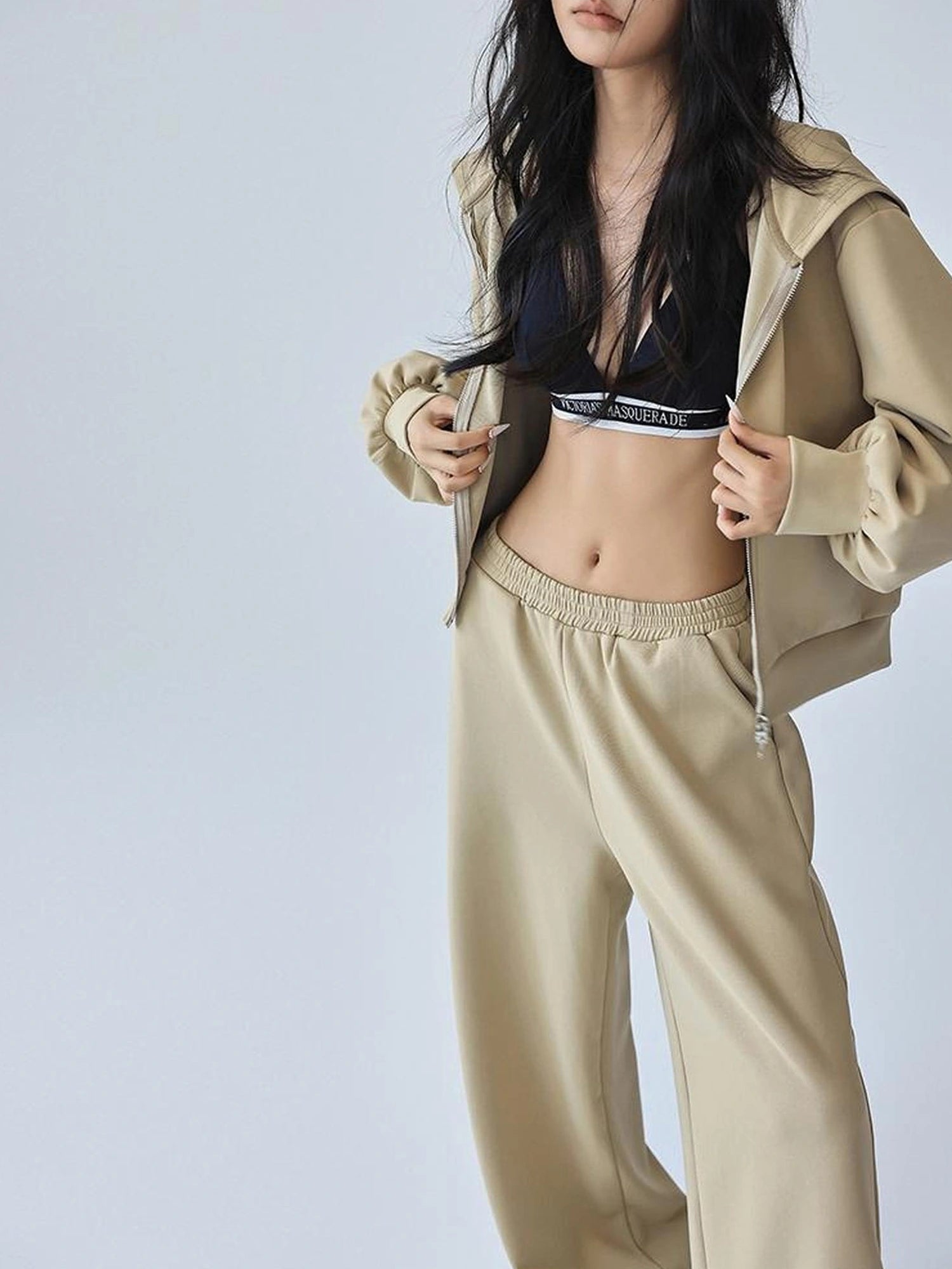 FU FRESH UP Athflow Hoodie Set With Wide Leg Pants