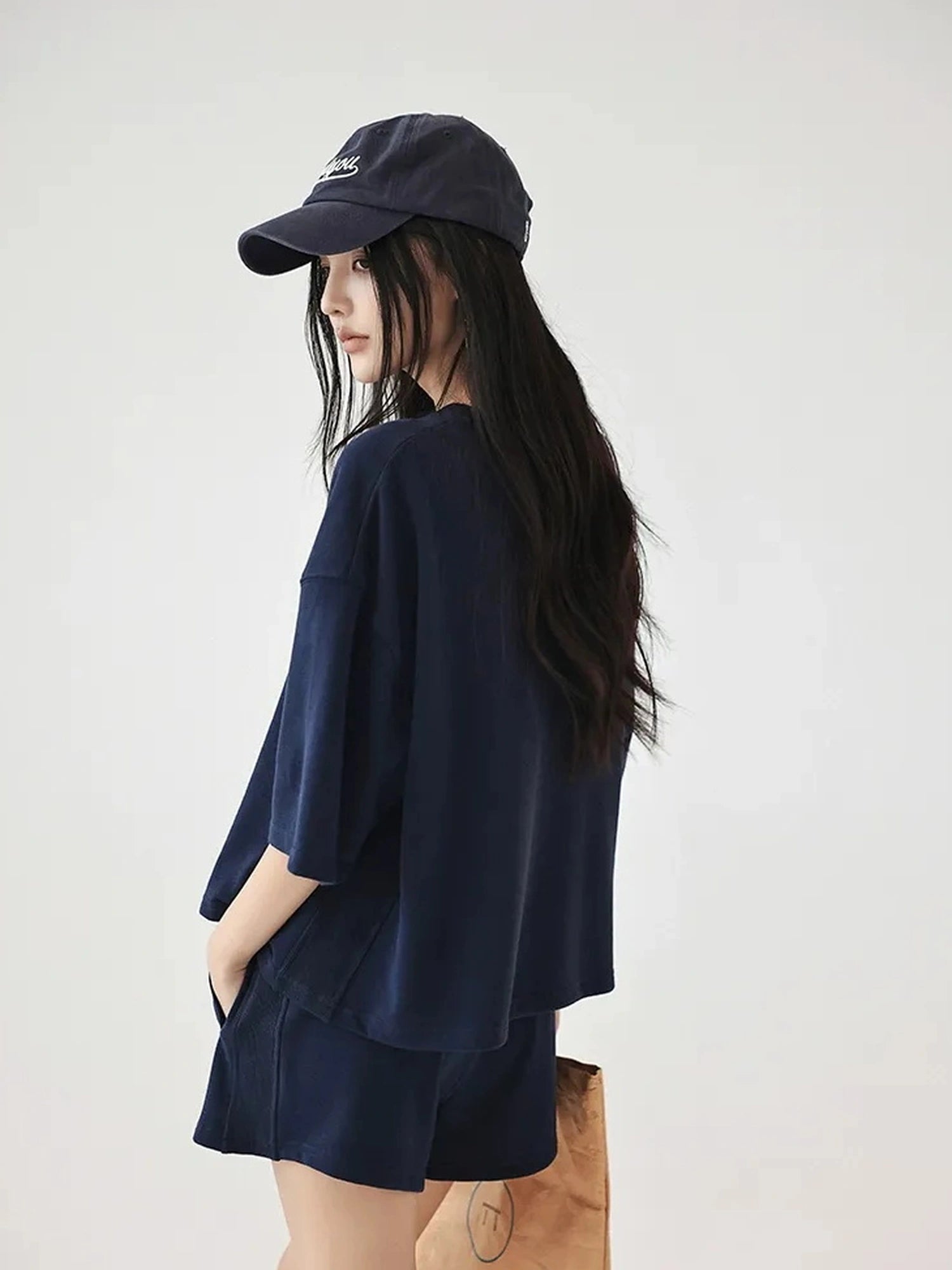 FU FRESH UP Athflow Relaxed Cotton T-shirt And Shorts Set