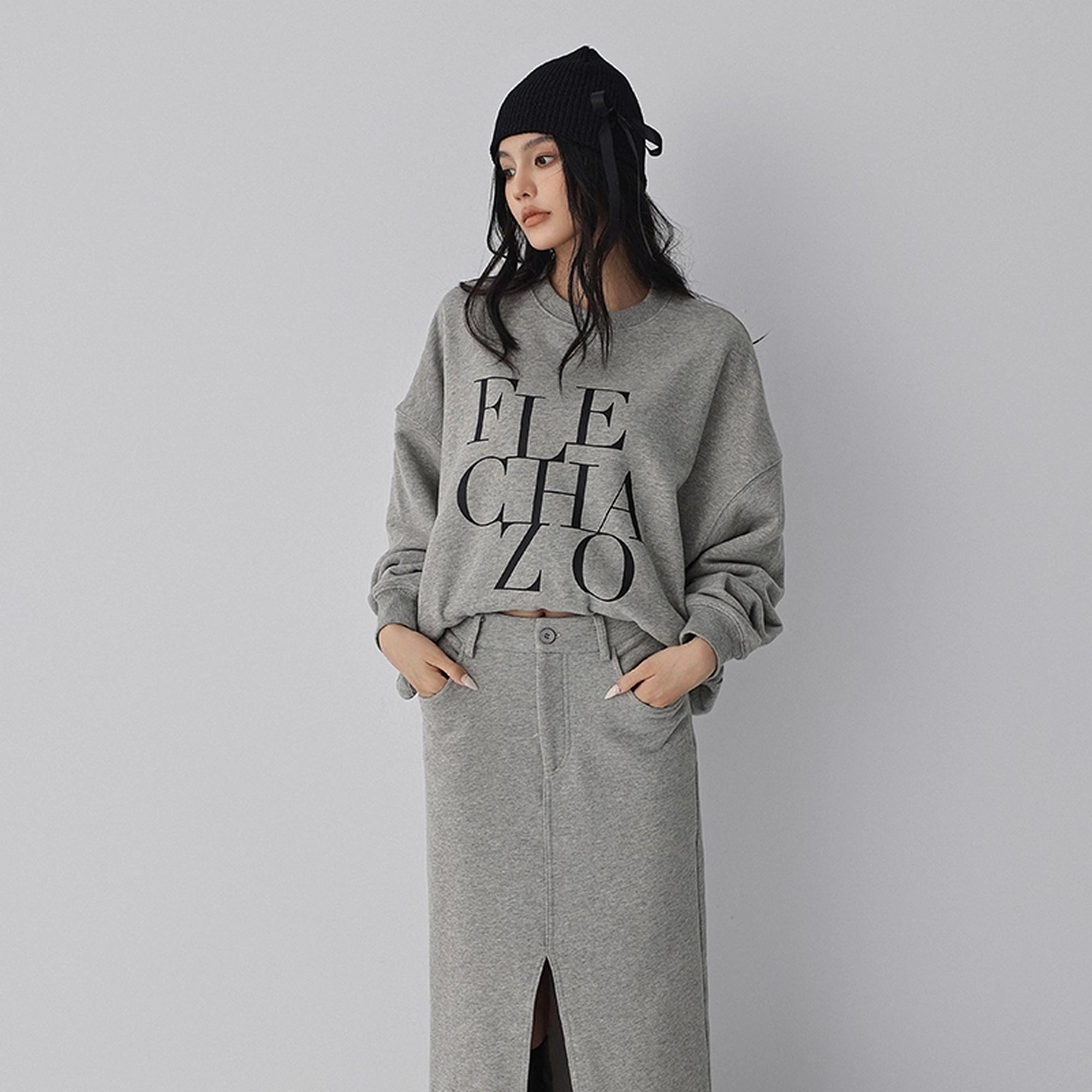 FU_FRESH_UP_Athleisure_Letter_Print_Hoodie_Set_With_Slit_Skirt_MISSTT