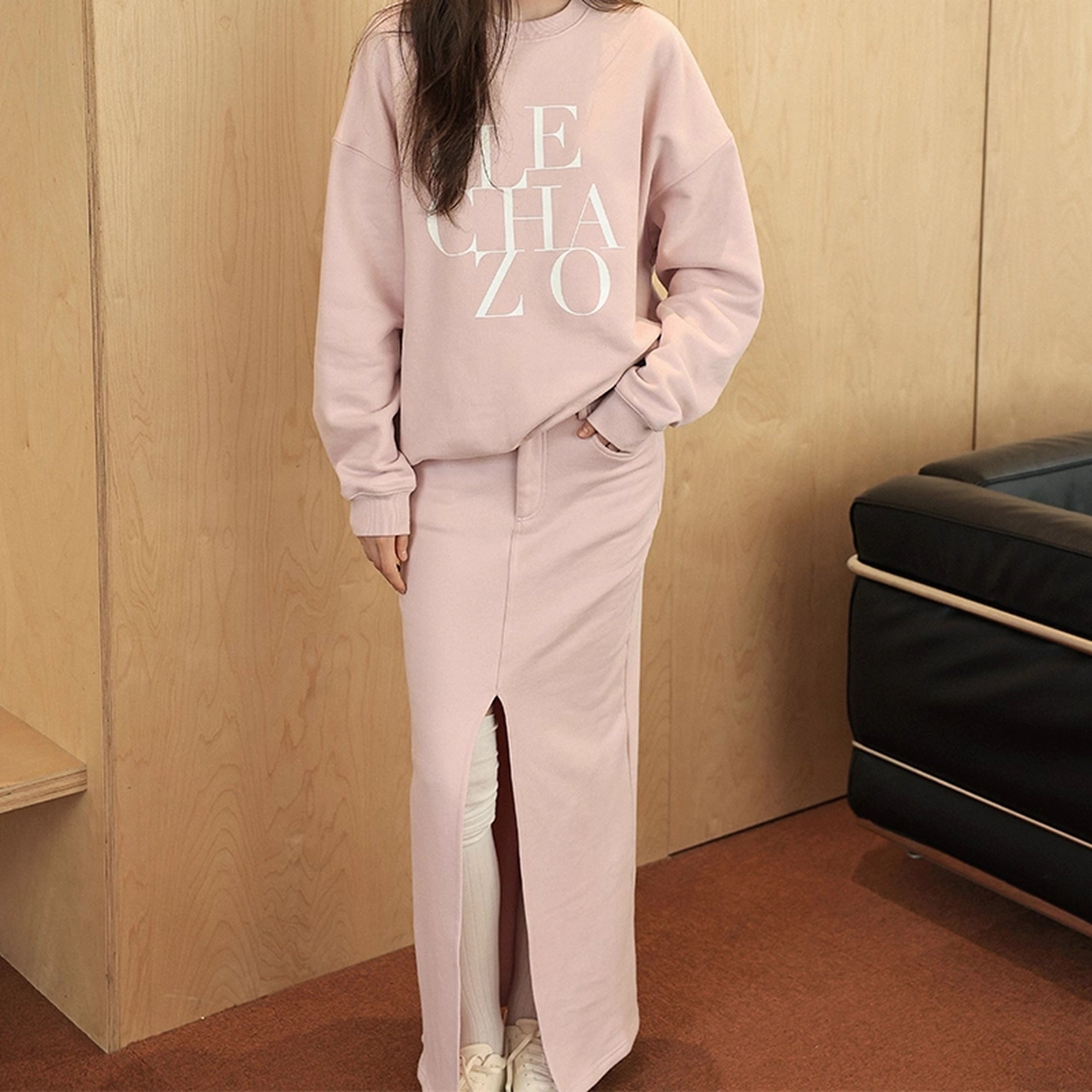 FU_FRESH_UP_Athleisure_Letter_Print_Hoodie_Set_With_Slit_Skirt_MISSTT