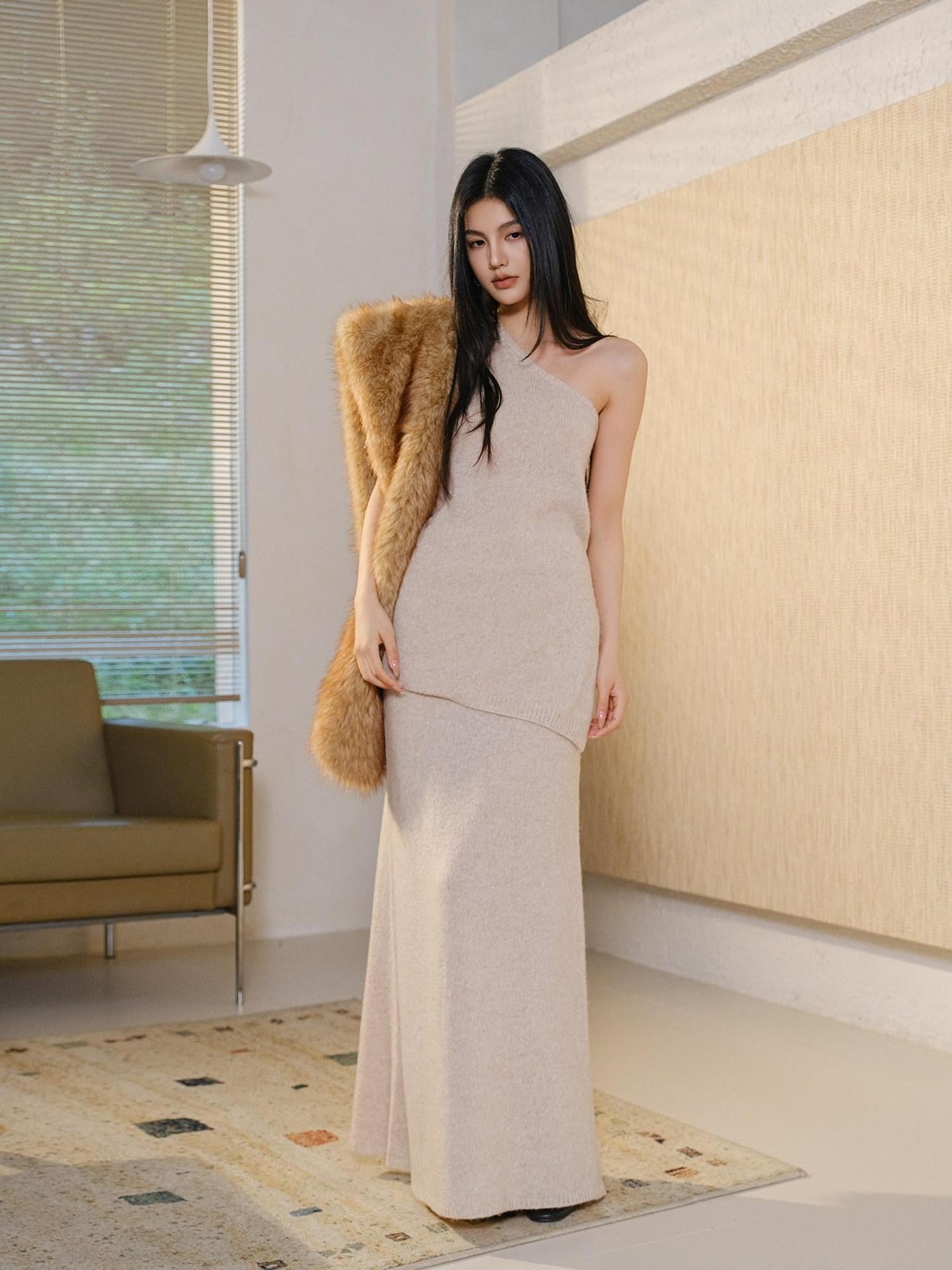 FU FRESH UP Bare Touch Asymmetrical One Shoulder Women&