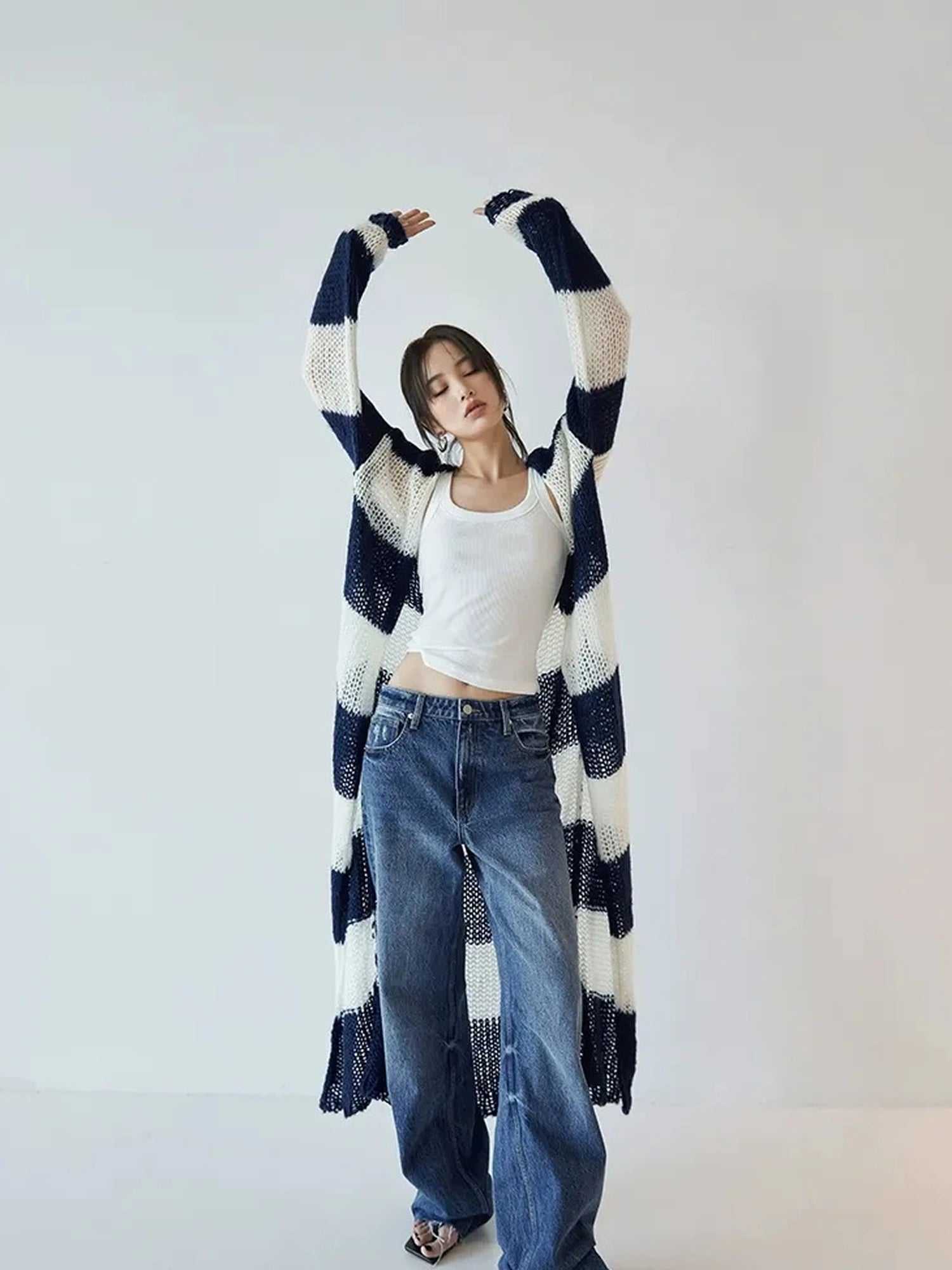FU FRESH UP Classic Denim Straight Leg Jeans