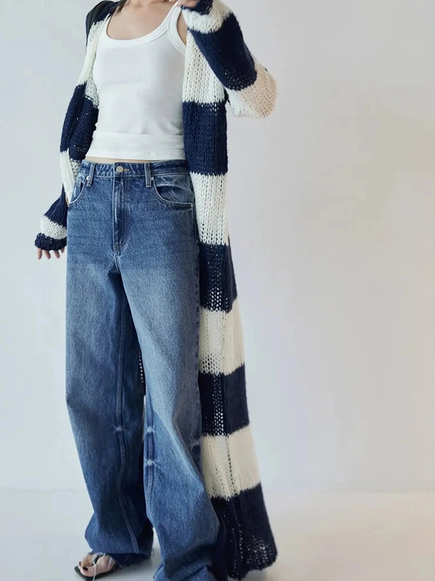 FU FRESH UP Classic Denim Straight Leg Jeans
