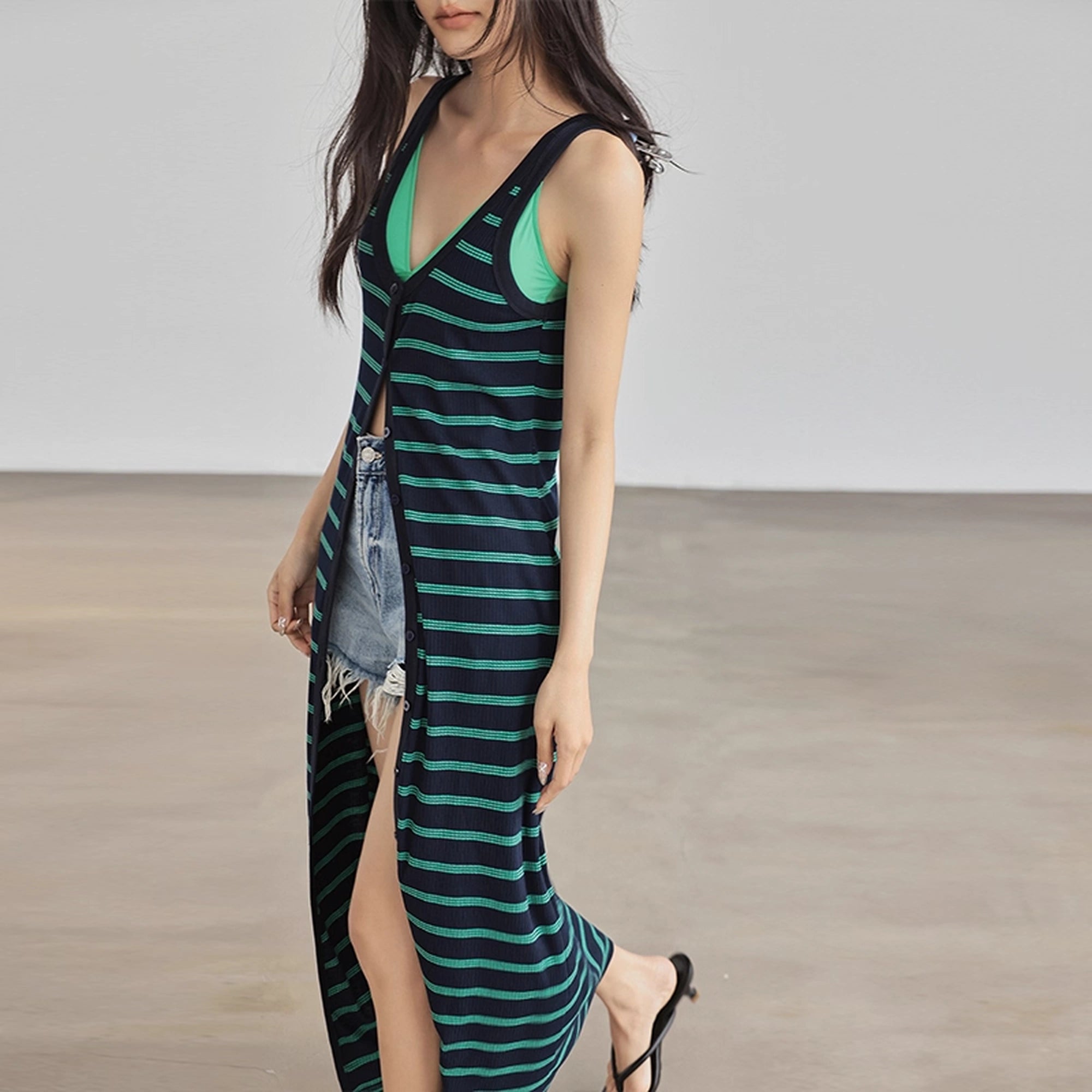 FU_FRESH_UP_Color_Block_Stripe_Knit_Slip_Dress_MISSTT