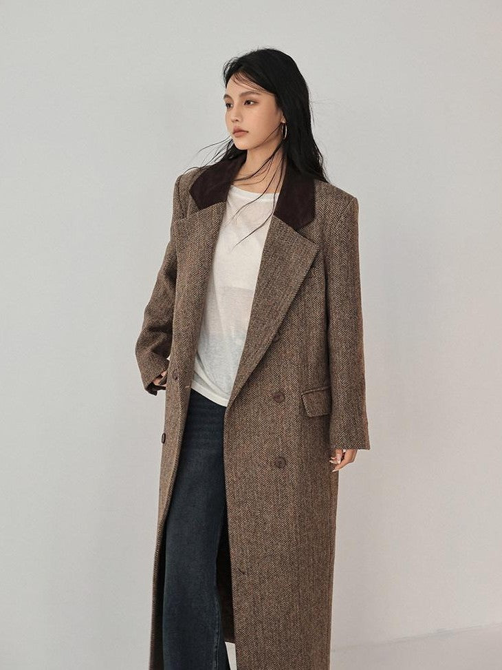 FU FRESH UP Contrast Color Tailored Blazer Women&