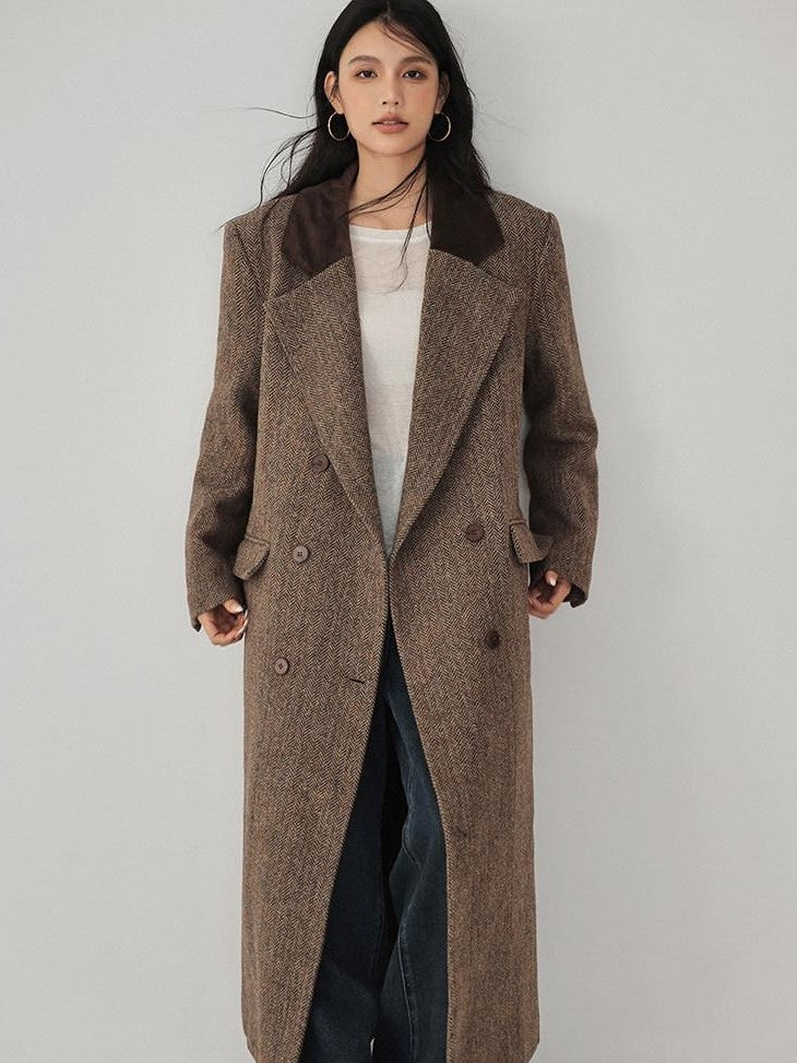 FU FRESH UP Contrast Color Tailored Blazer Women&