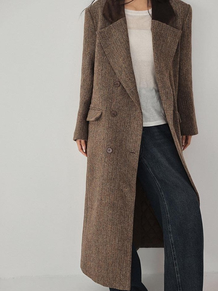 FU FRESH UP Contrast Color Tailored Blazer Women&