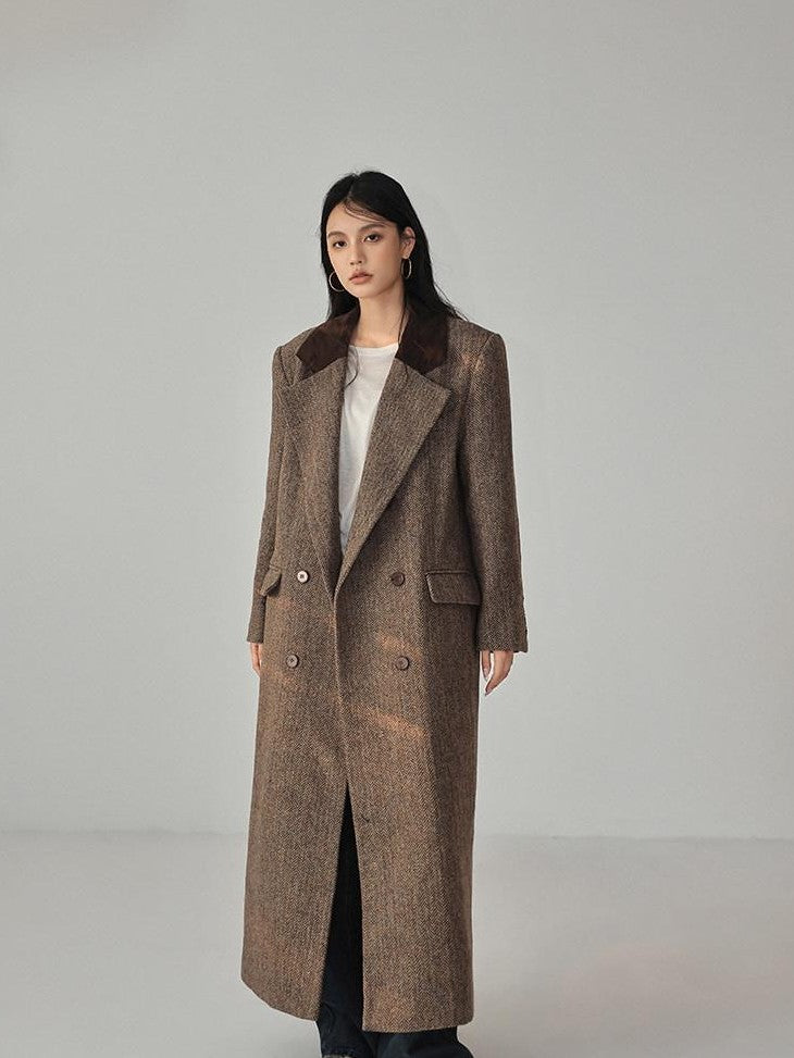 FU FRESH UP Contrast Color Tailored Blazer Women&