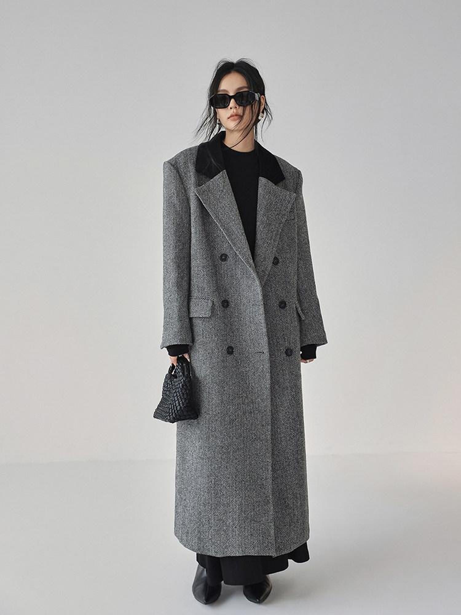 FU FRESH UP Contrast Color Tailored Blazer Women&