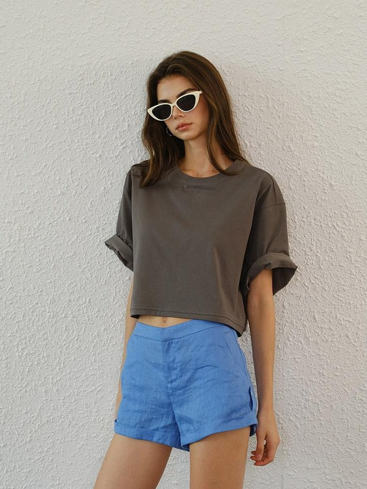 FU FRESH UP Cooling Drop Shoulder Cropped Women&