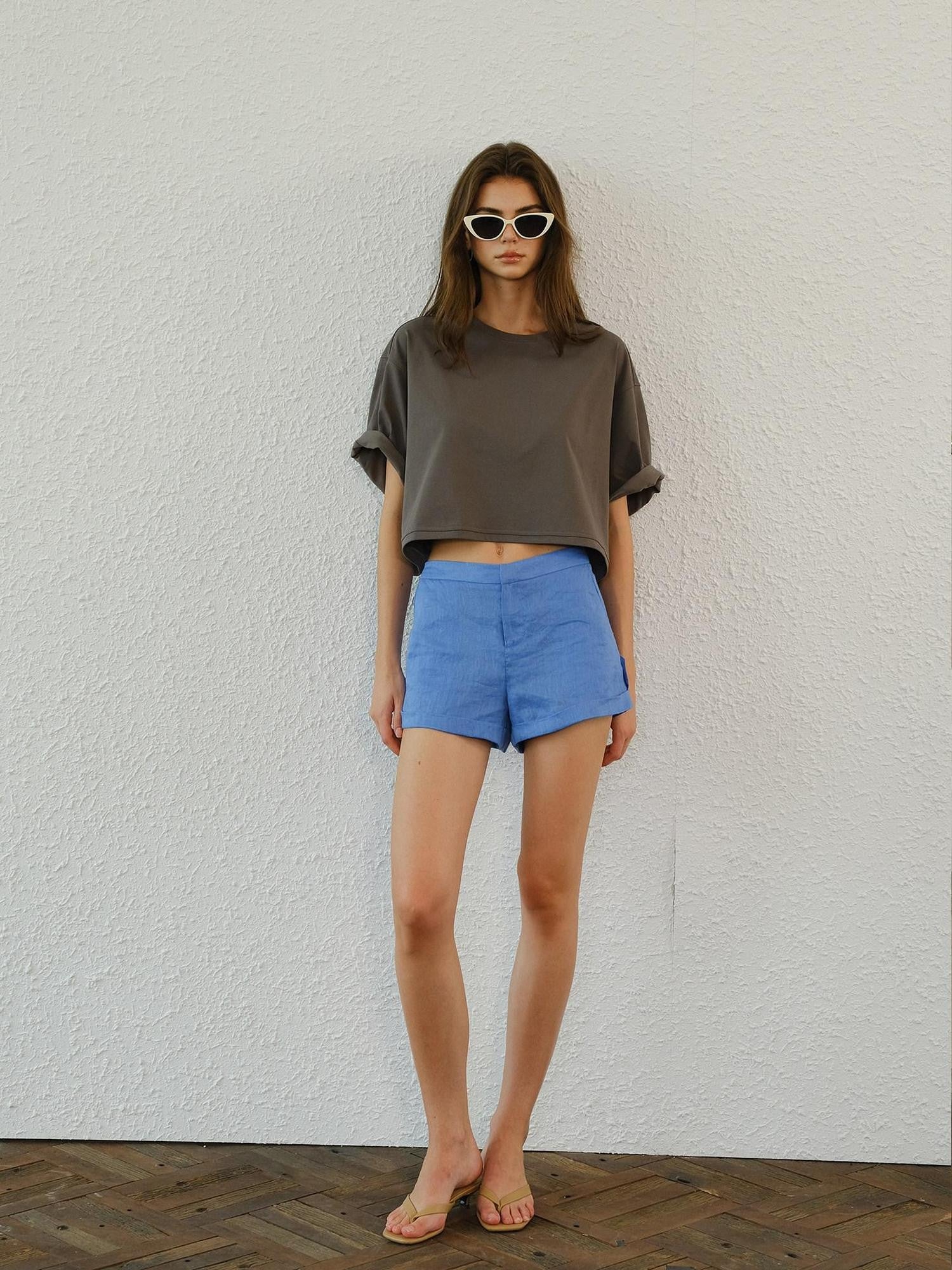 FU FRESH UP Cooling Drop Shoulder Cropped Women&