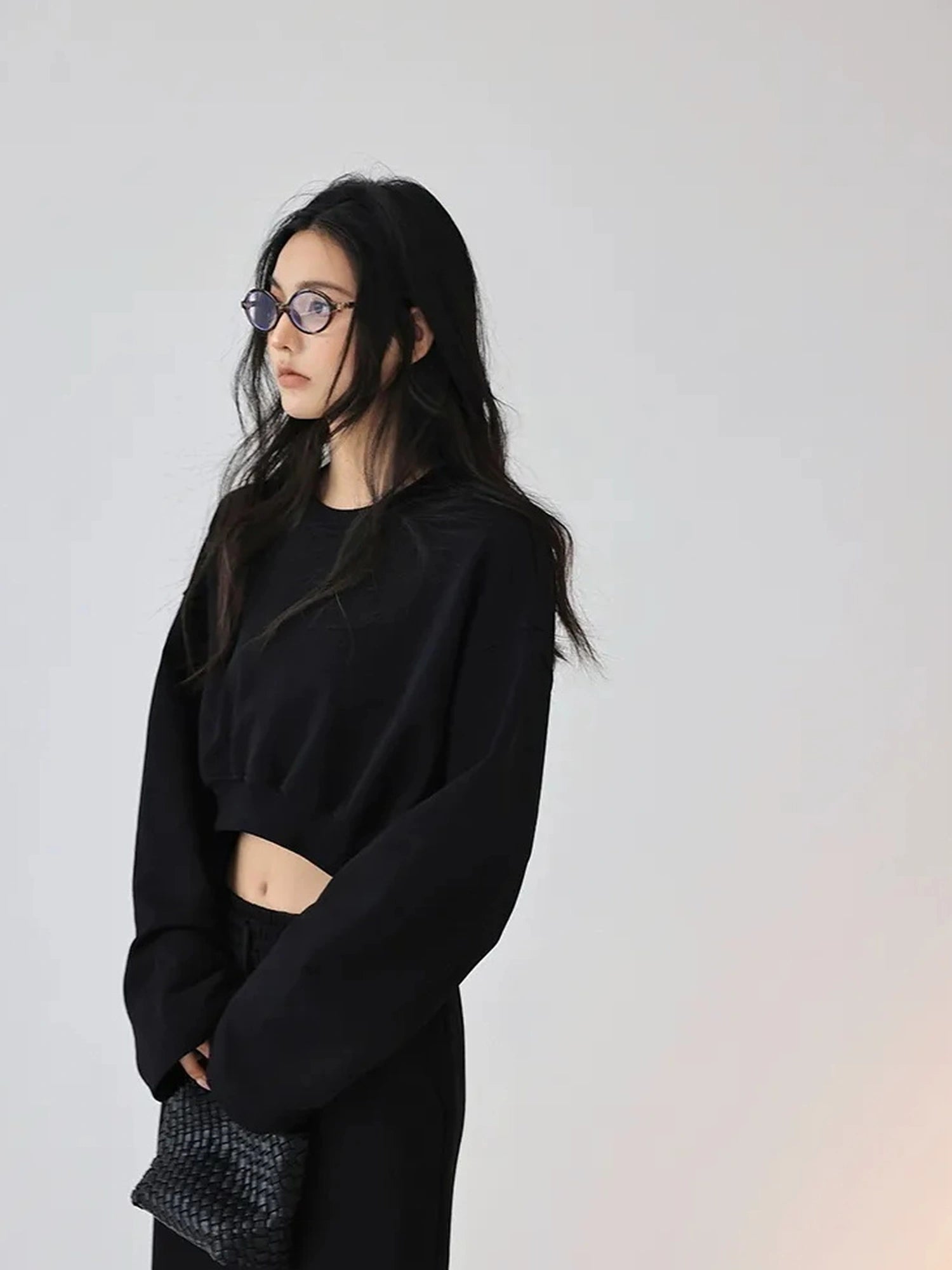 FU FRESH UP Crop Hoodie High Waist Skirt Set
