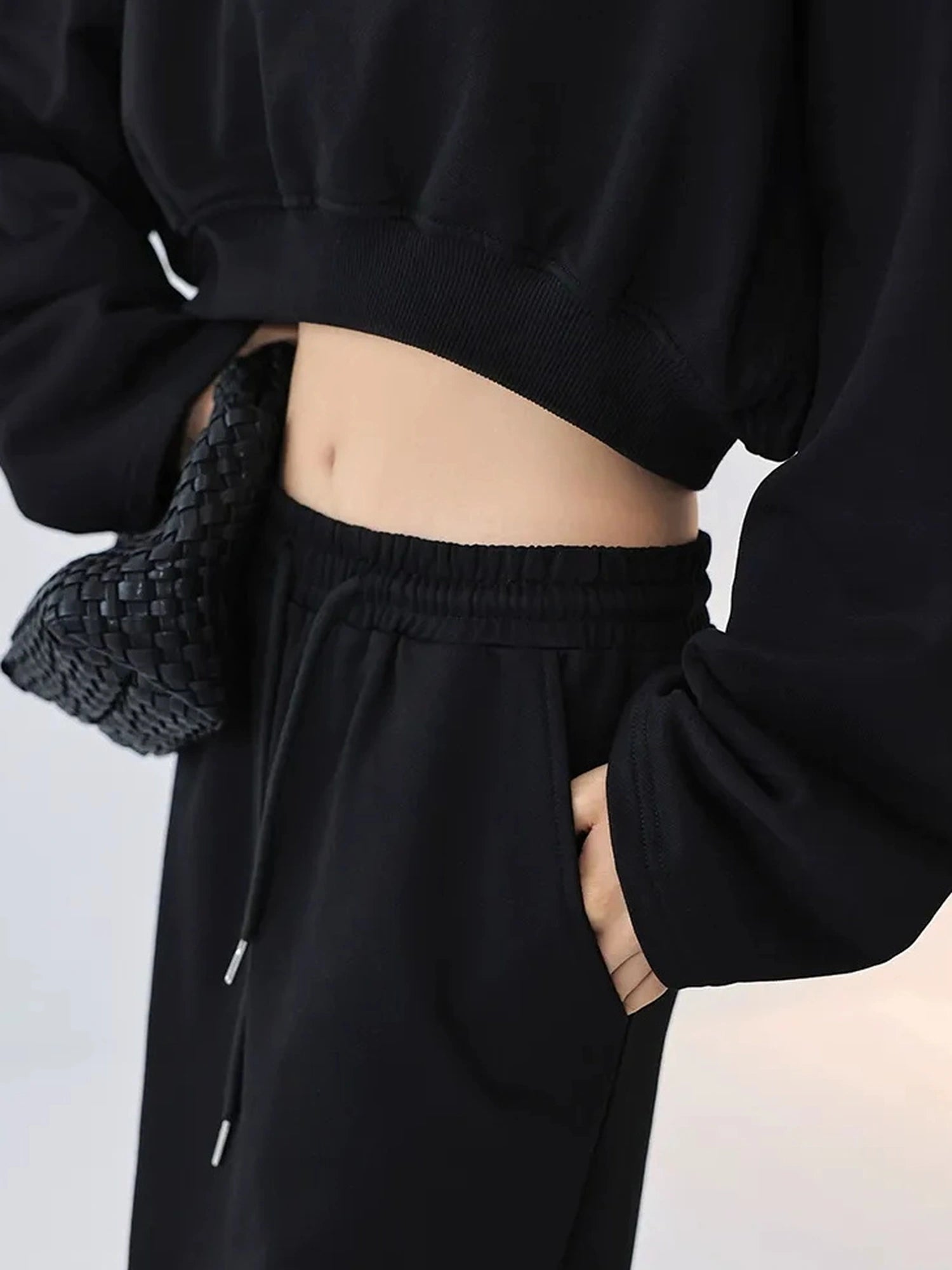 FU FRESH UP Crop Hoodie High Waist Skirt Set