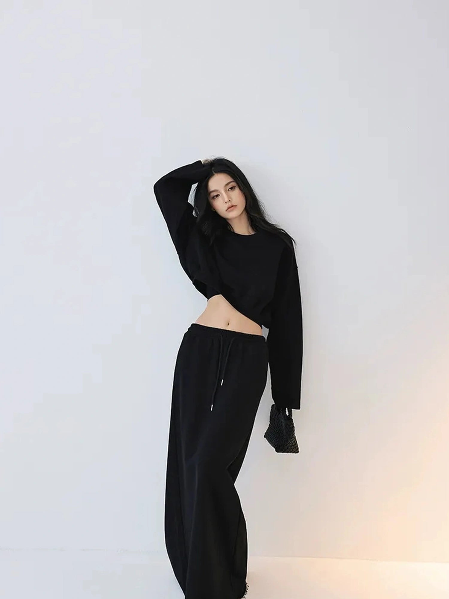 FU FRESH UP Crop Hoodie High Waist Skirt Set