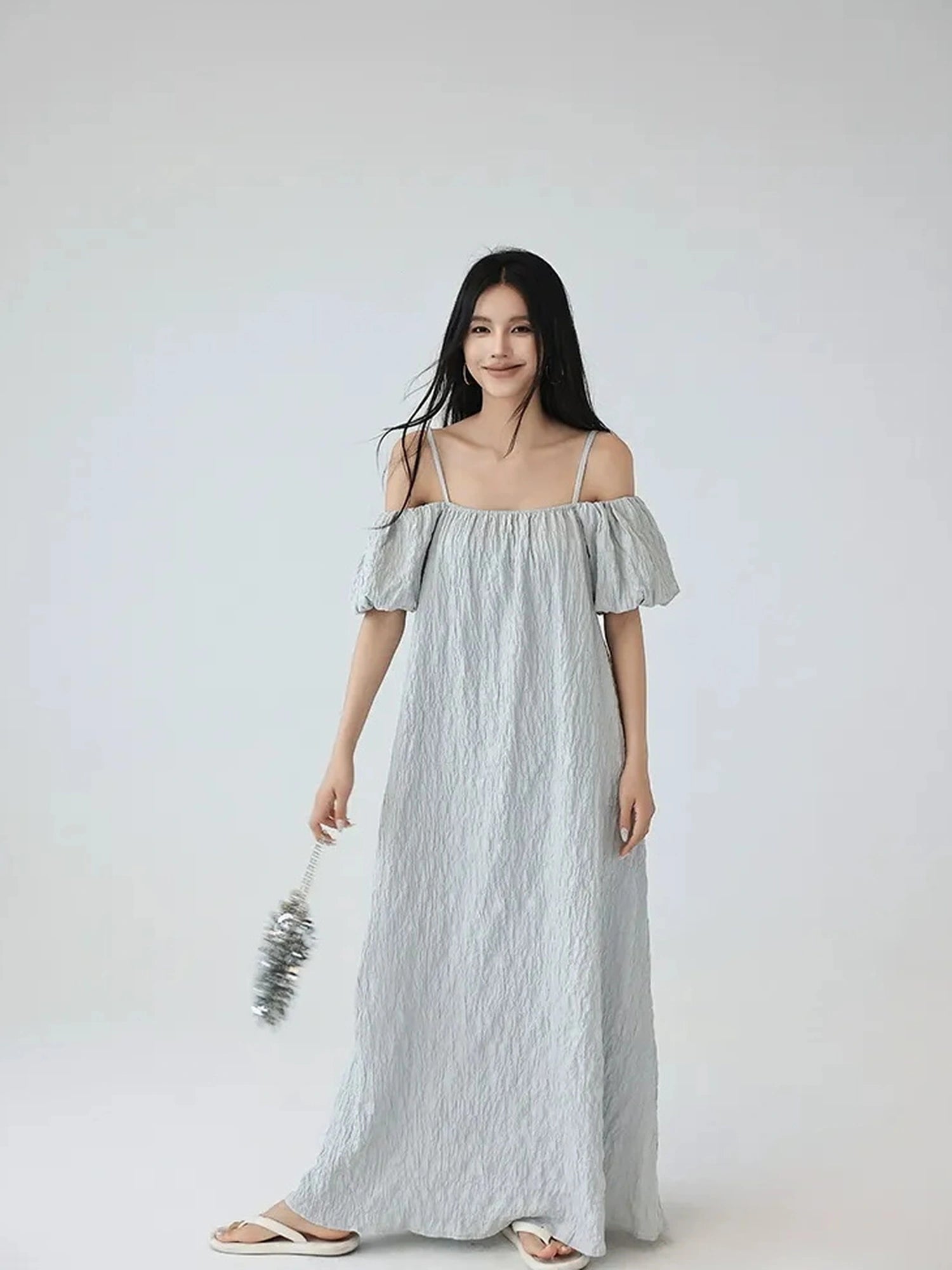 FU FRESH UP Elegant Off Shoulder Ruffle Mini Dress