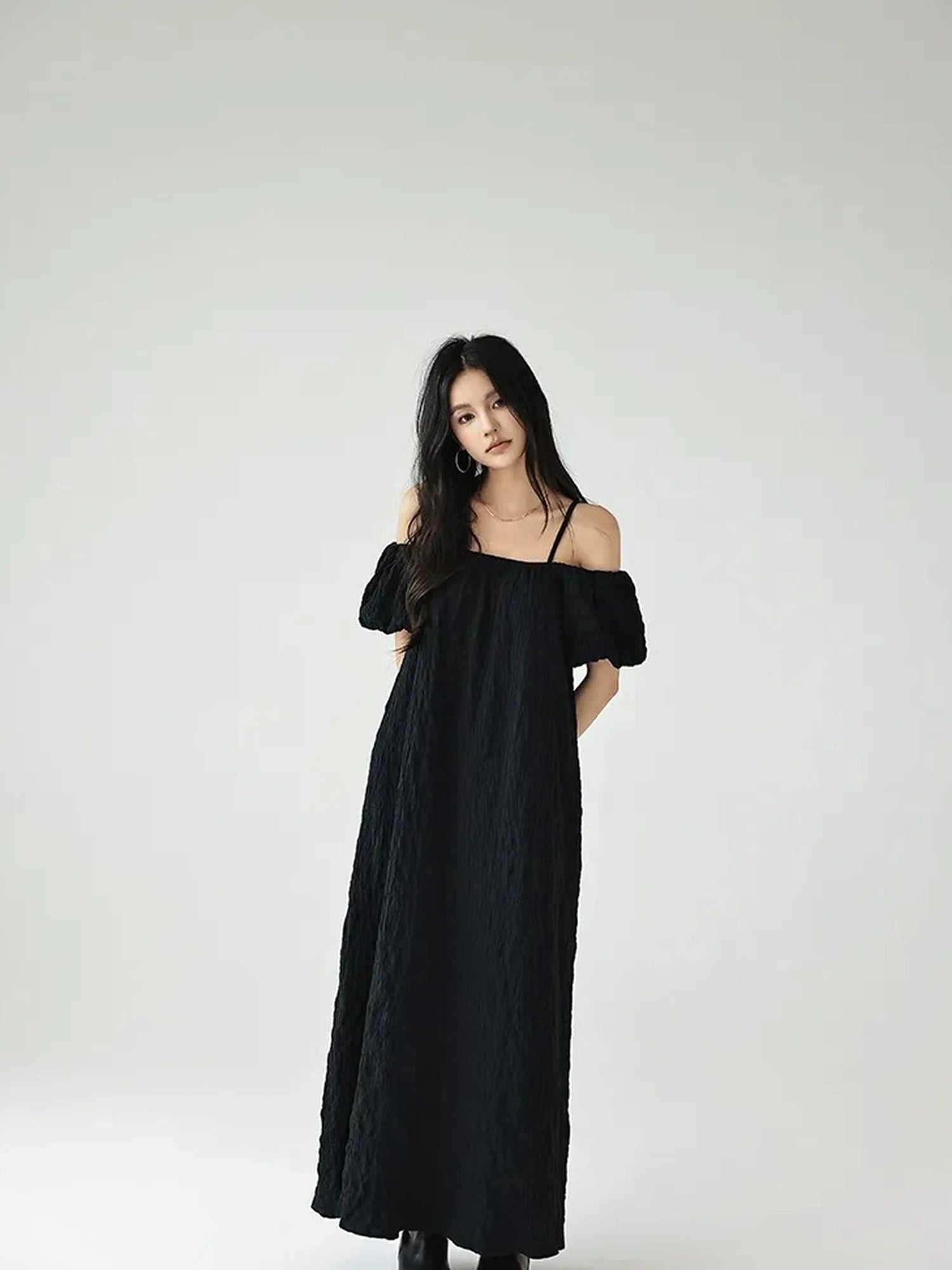 FU FRESH UP Elegant Off Shoulder Ruffle Mini Dress