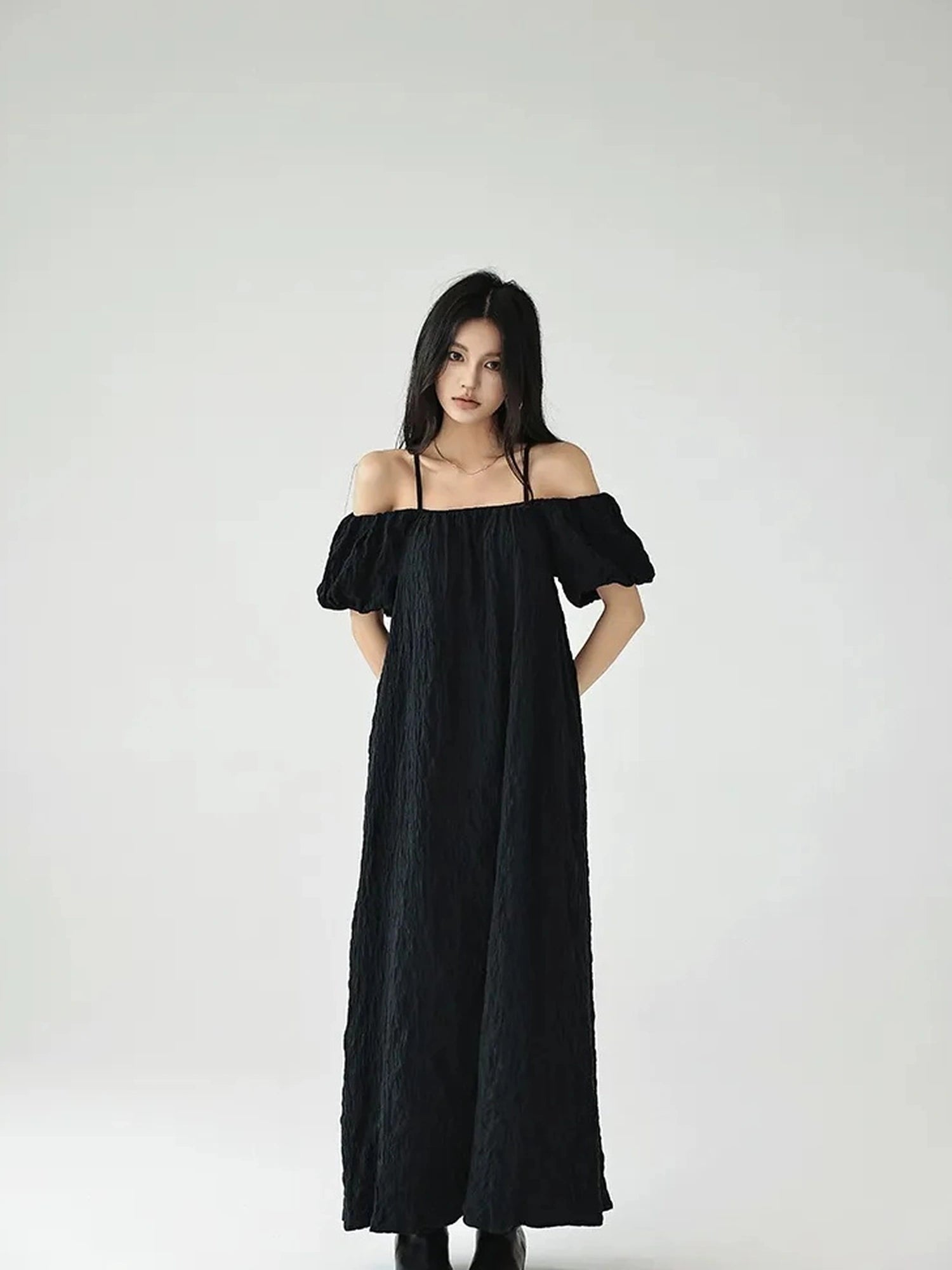 FU FRESH UP Elegant Off Shoulder Ruffle Mini Dress