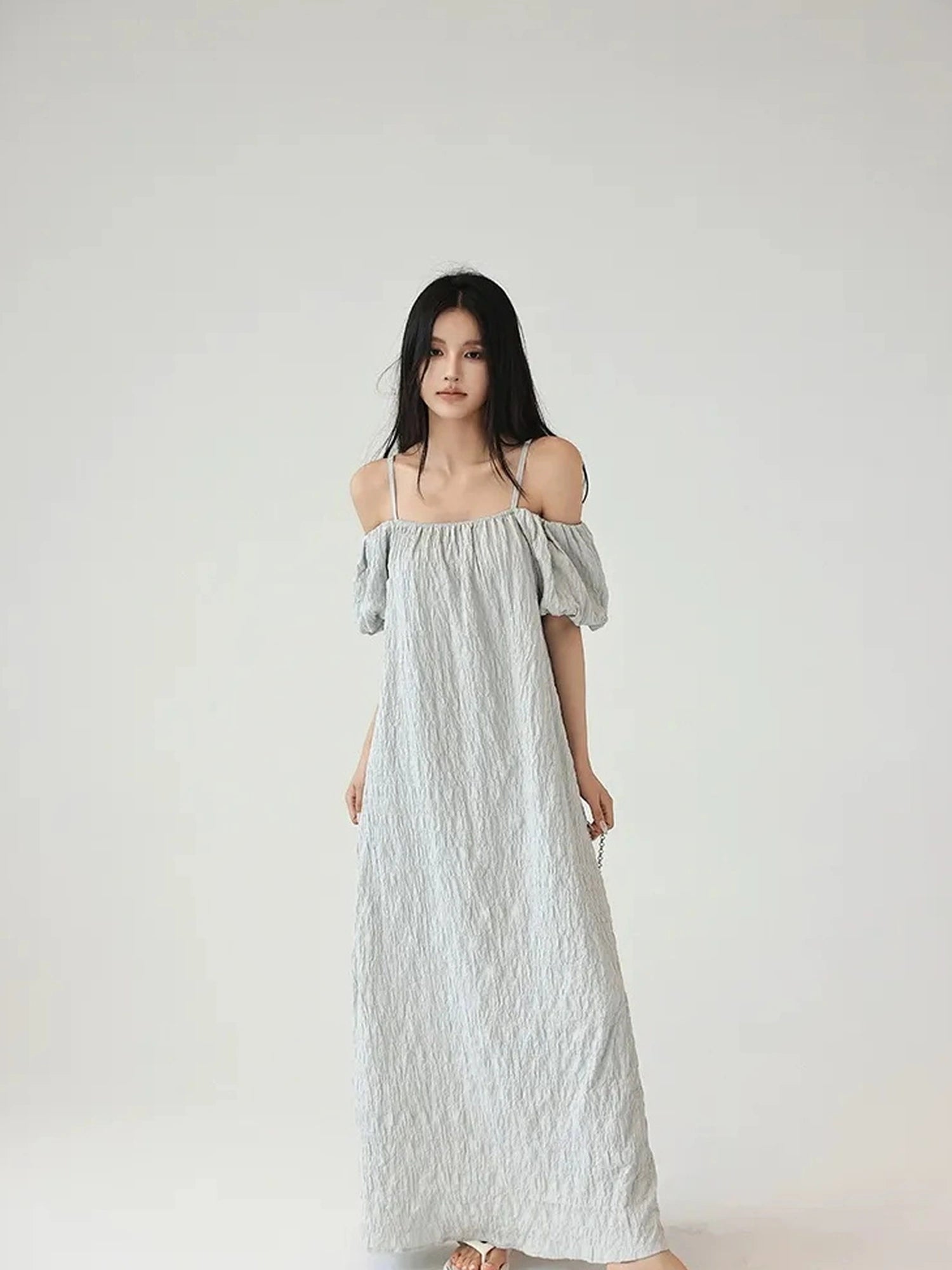 FU FRESH UP Elegant Off Shoulder Ruffle Mini Dress
