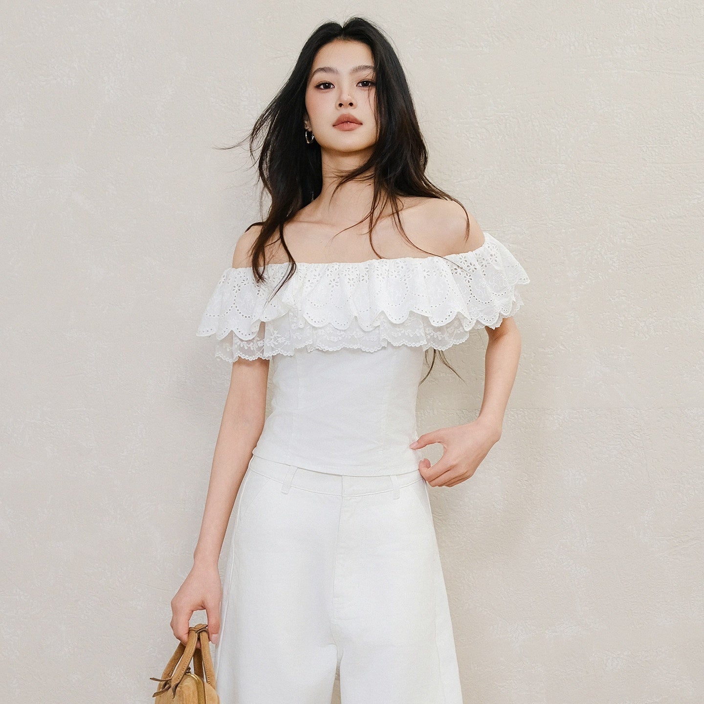 FU_FRESH_UP_Embroidered_Lace_Ruffle_Slim_Fit_Women&