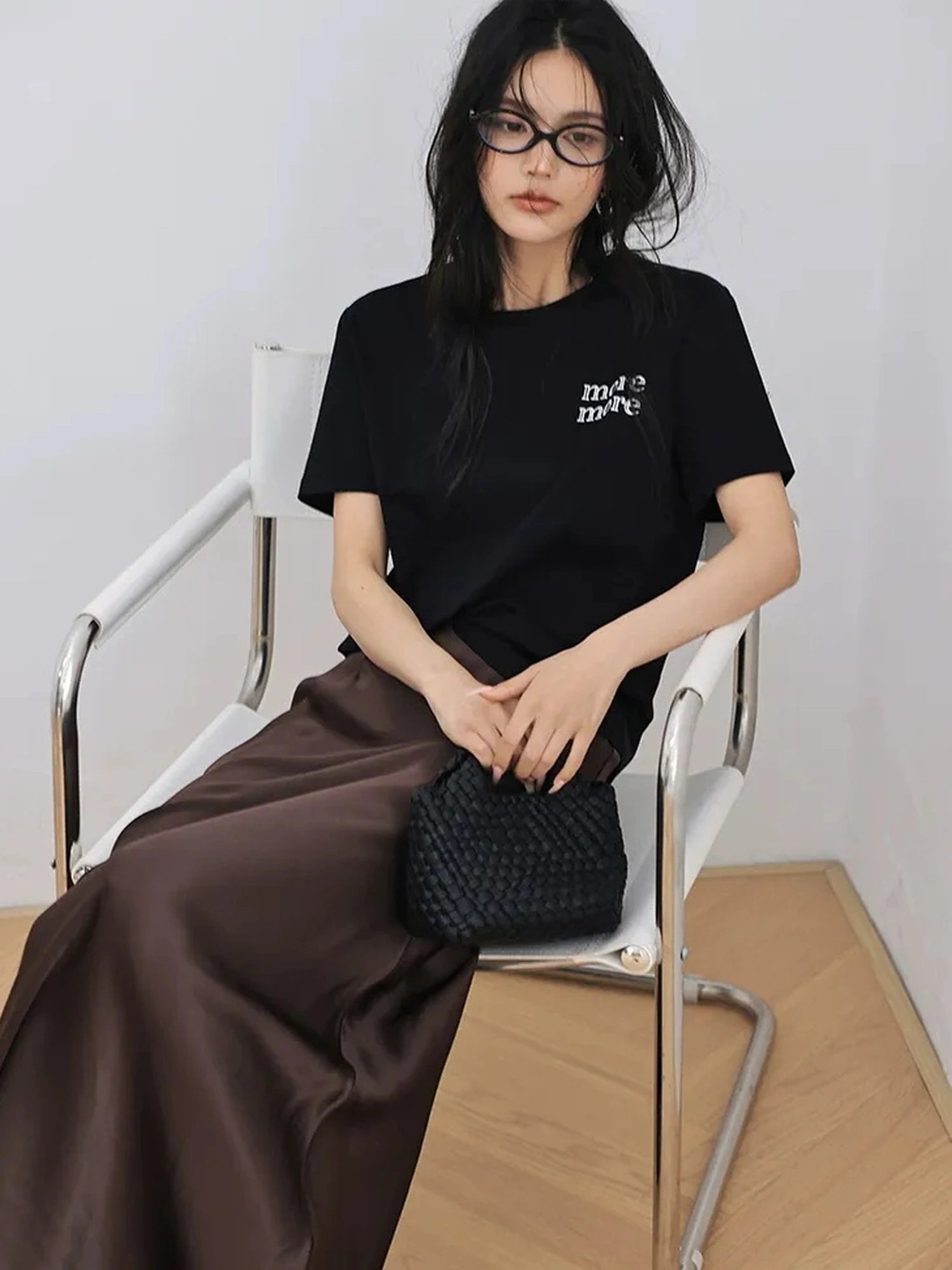 FU FRESH UP Embroidered Letter Cotton T-shirt