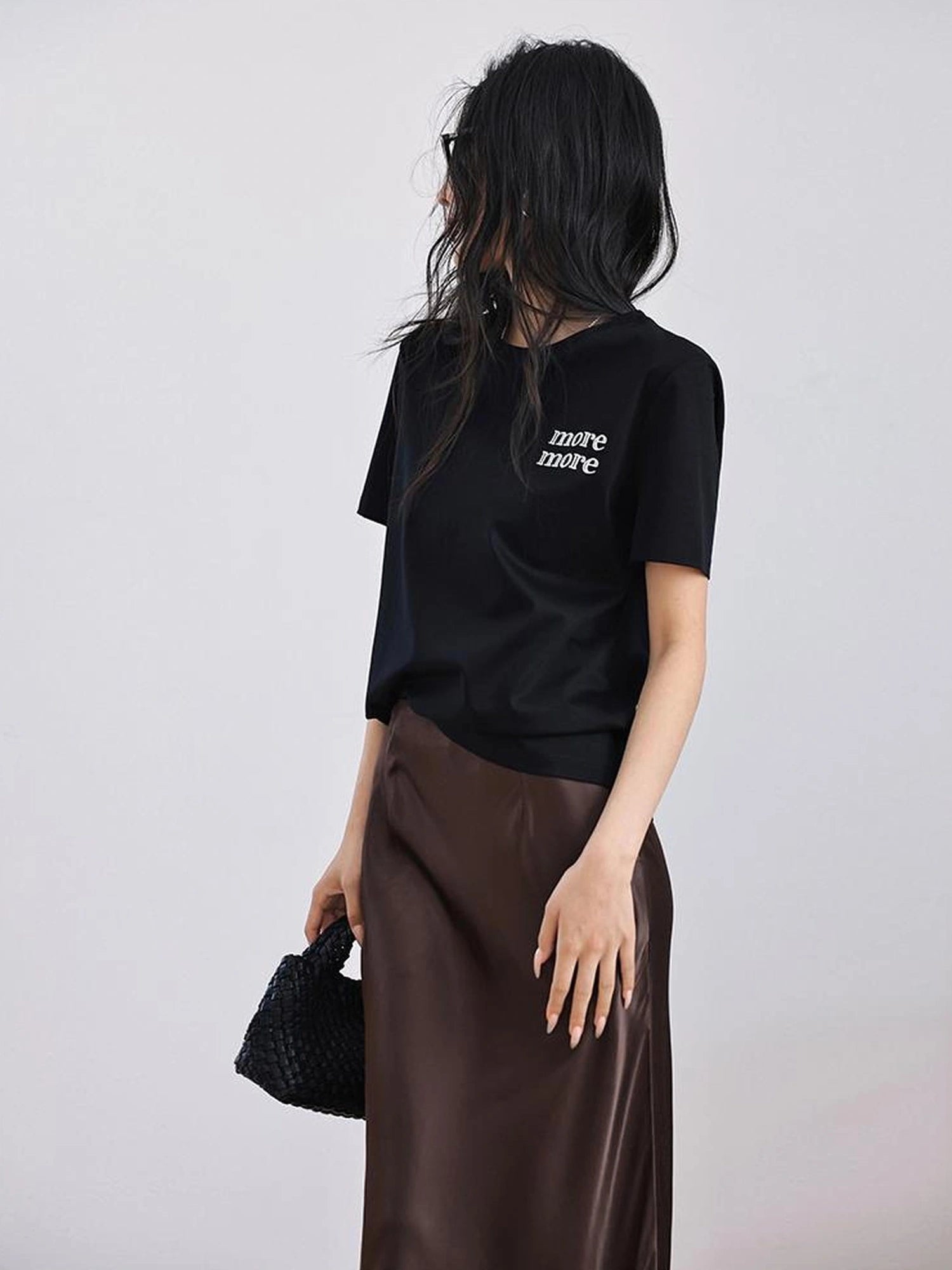 FU FRESH UP Embroidered Letter Cotton T-shirt