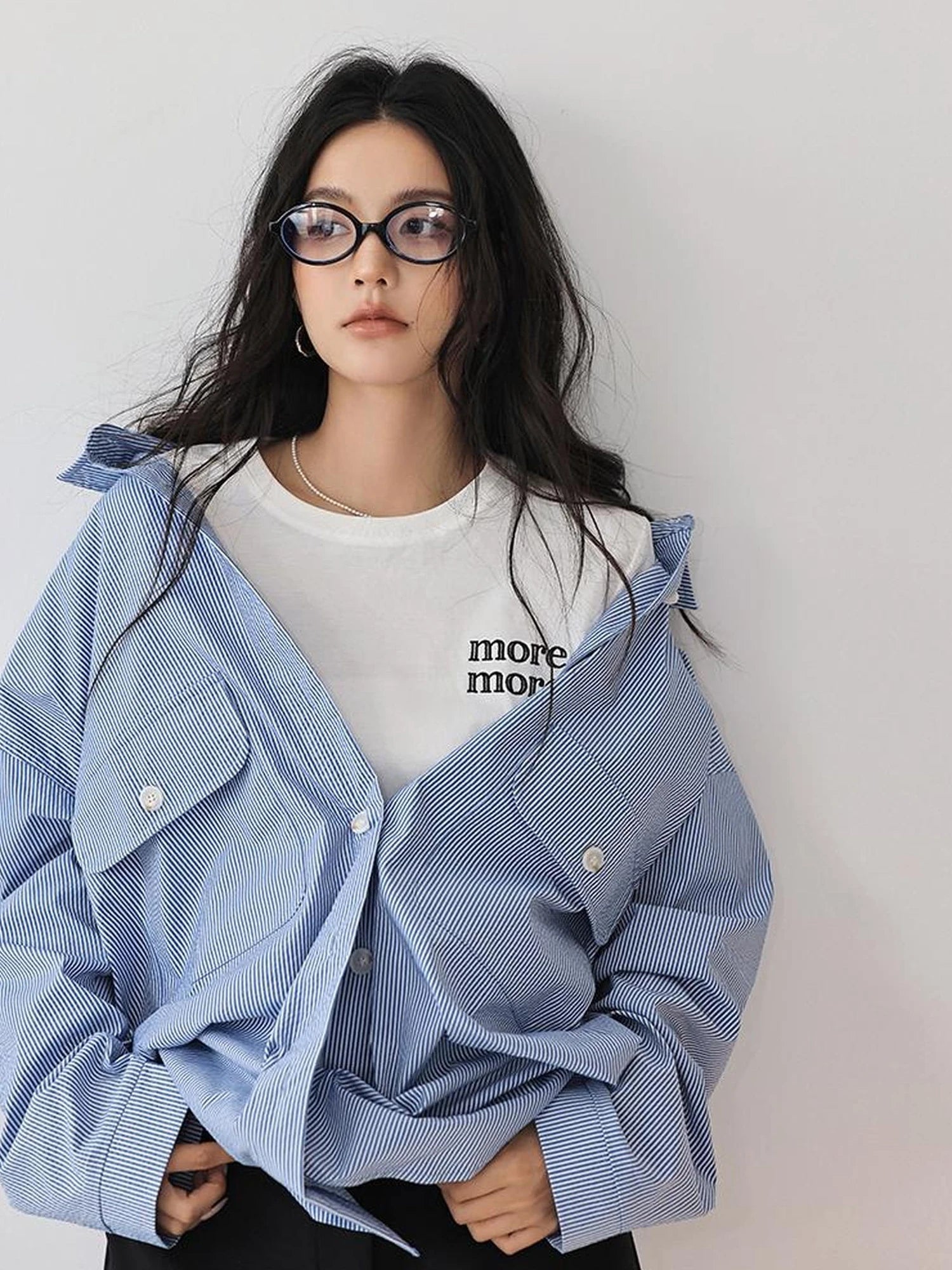 FU FRESH UP Embroidered Letter Cotton T-shirt