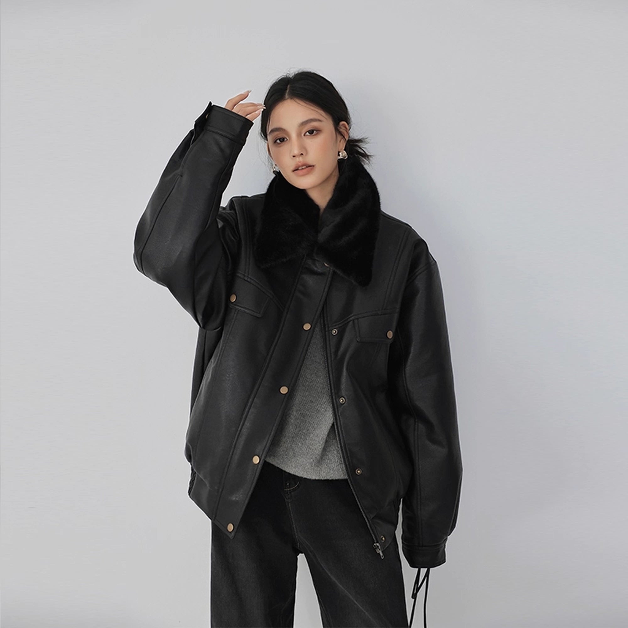 FU_FRESH_UP_Fall_Winter_Eco_Pu_Shearling_Collar_Jacket_MISSTT