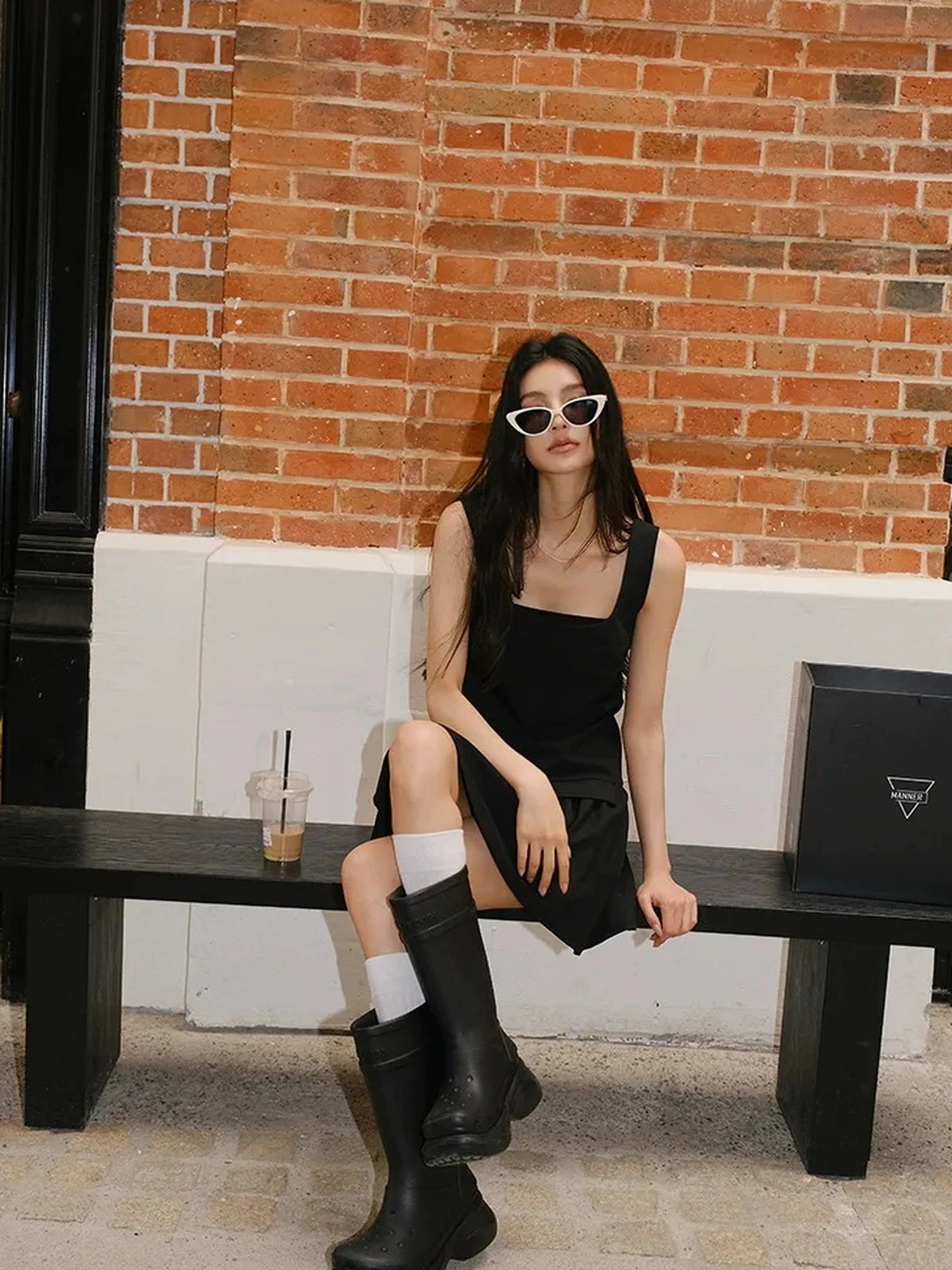 FU FRESH UP Flirty A Line Sleeveless Puff Hem Dress