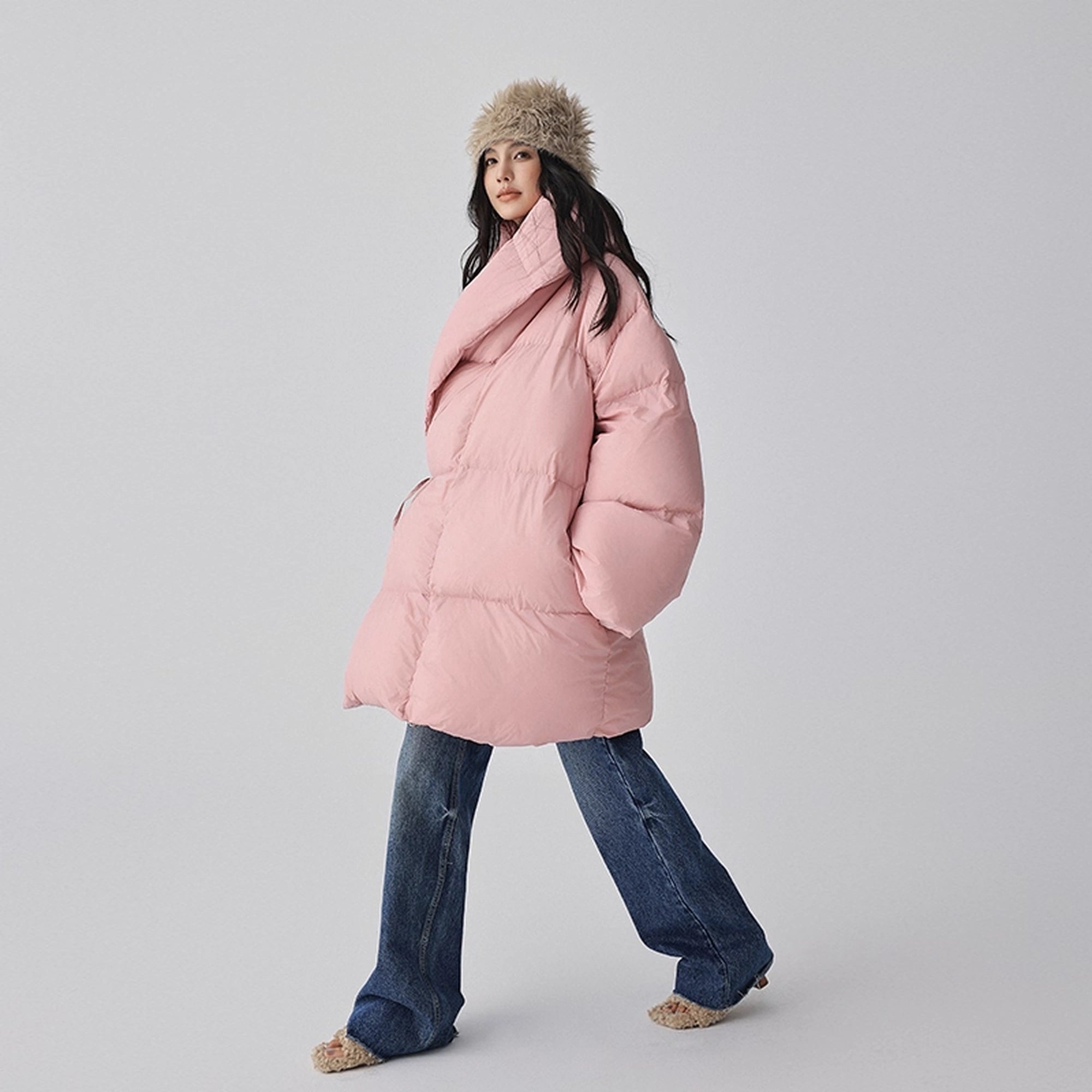 FU_FRESH_UP_Fluffy_Cloud_Puffer_Down_Coat_With_Waist_Tie_MISSTT