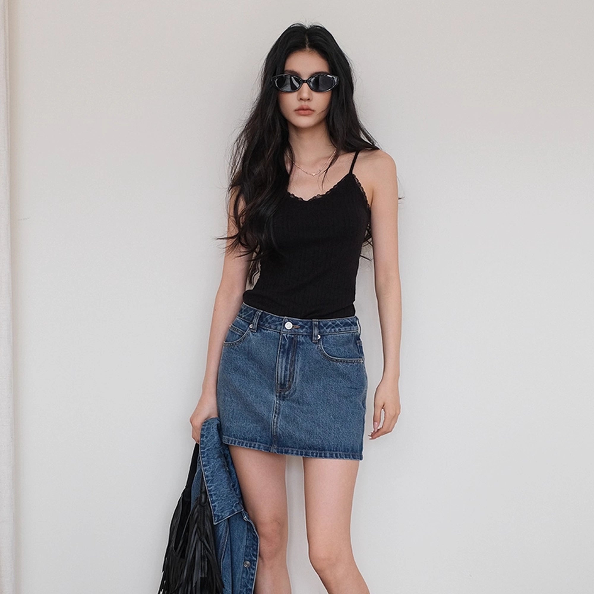 FU_FRESH_UP_French_Lace_Knit_Camisole_V-neck_T-shirt_Long_Sleeve_MISSTT