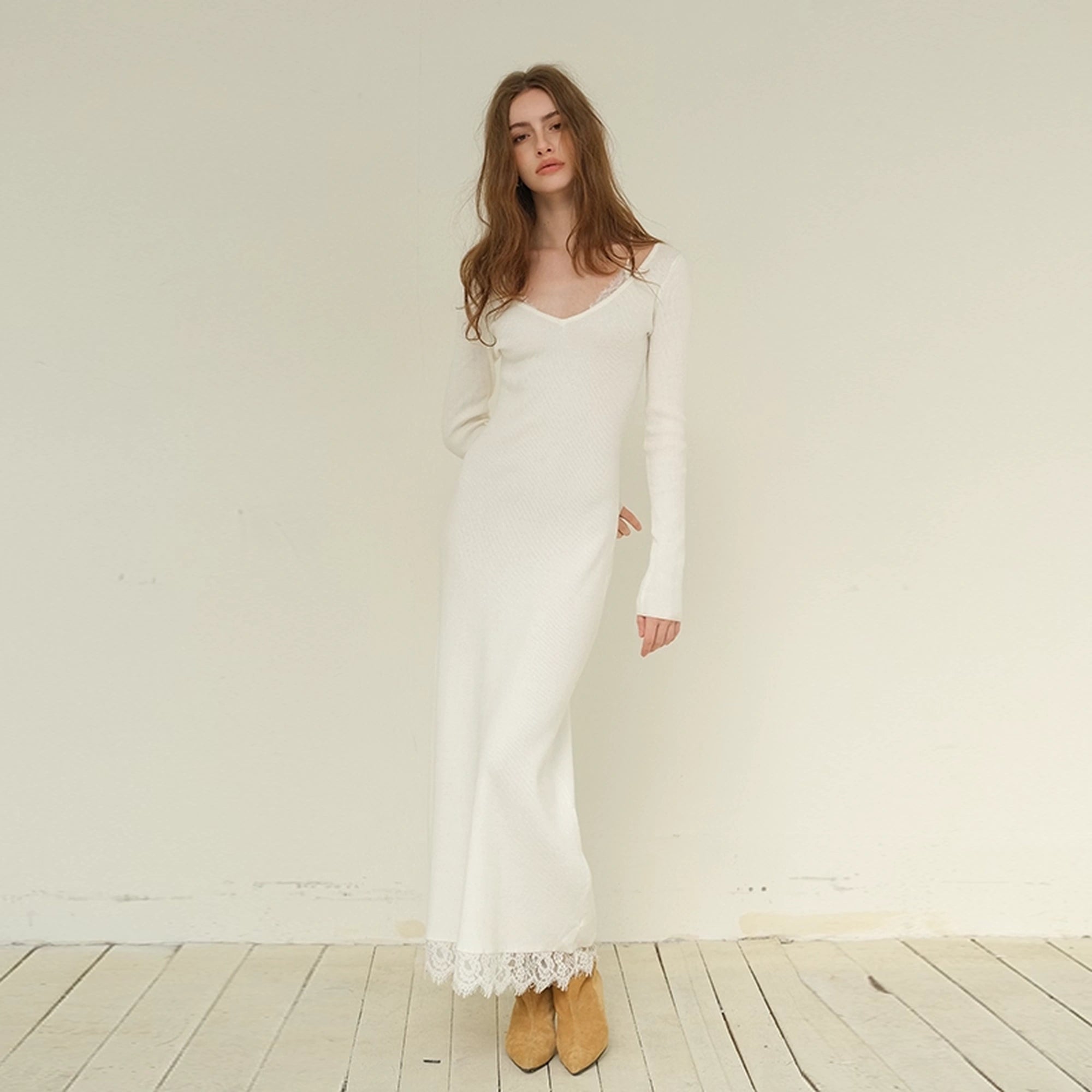 FU_FRESH_UP_French_Lace_Trimmed_Knit_Slip_Dress_MISSTT