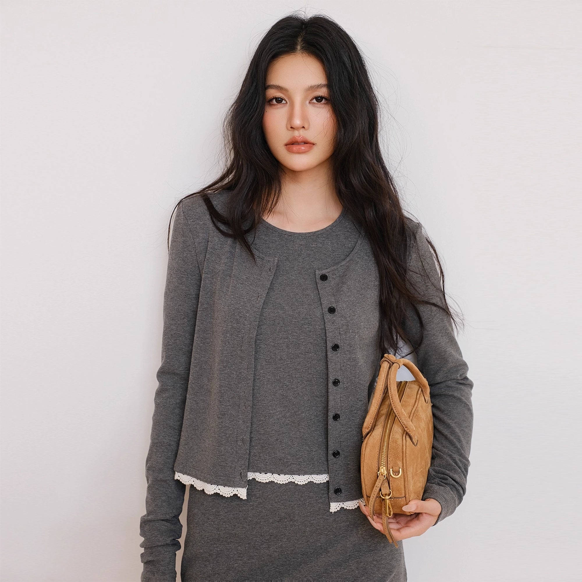 FU_FRESH_UP_French_Trim_Knit_Set_V-neck_T-shirt_Long_Sleeve_MISSTT