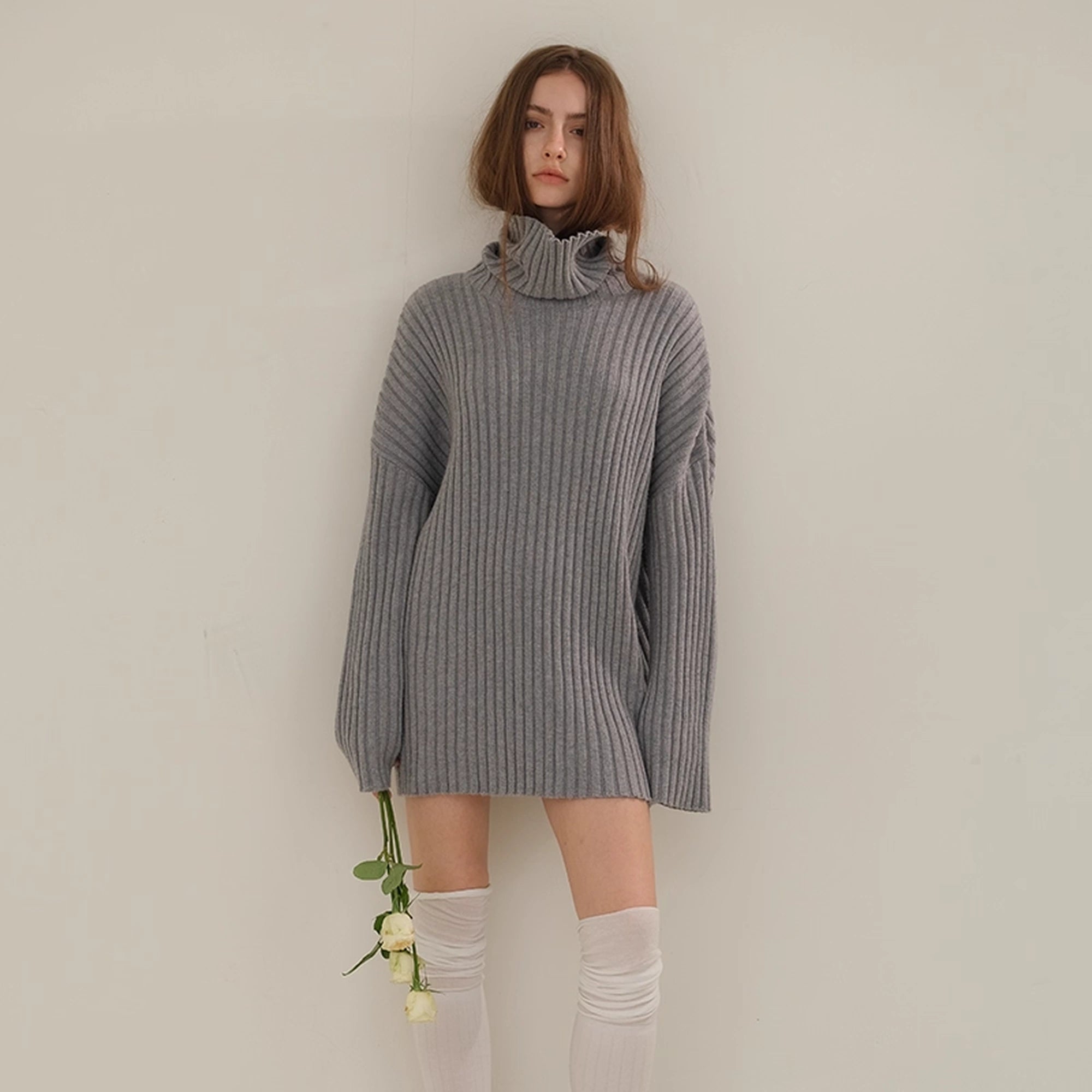 FU_FRESH_UP_High_Neck_Cashmere_Wool_Cable_Knit_Midi_Dress_MISSTT