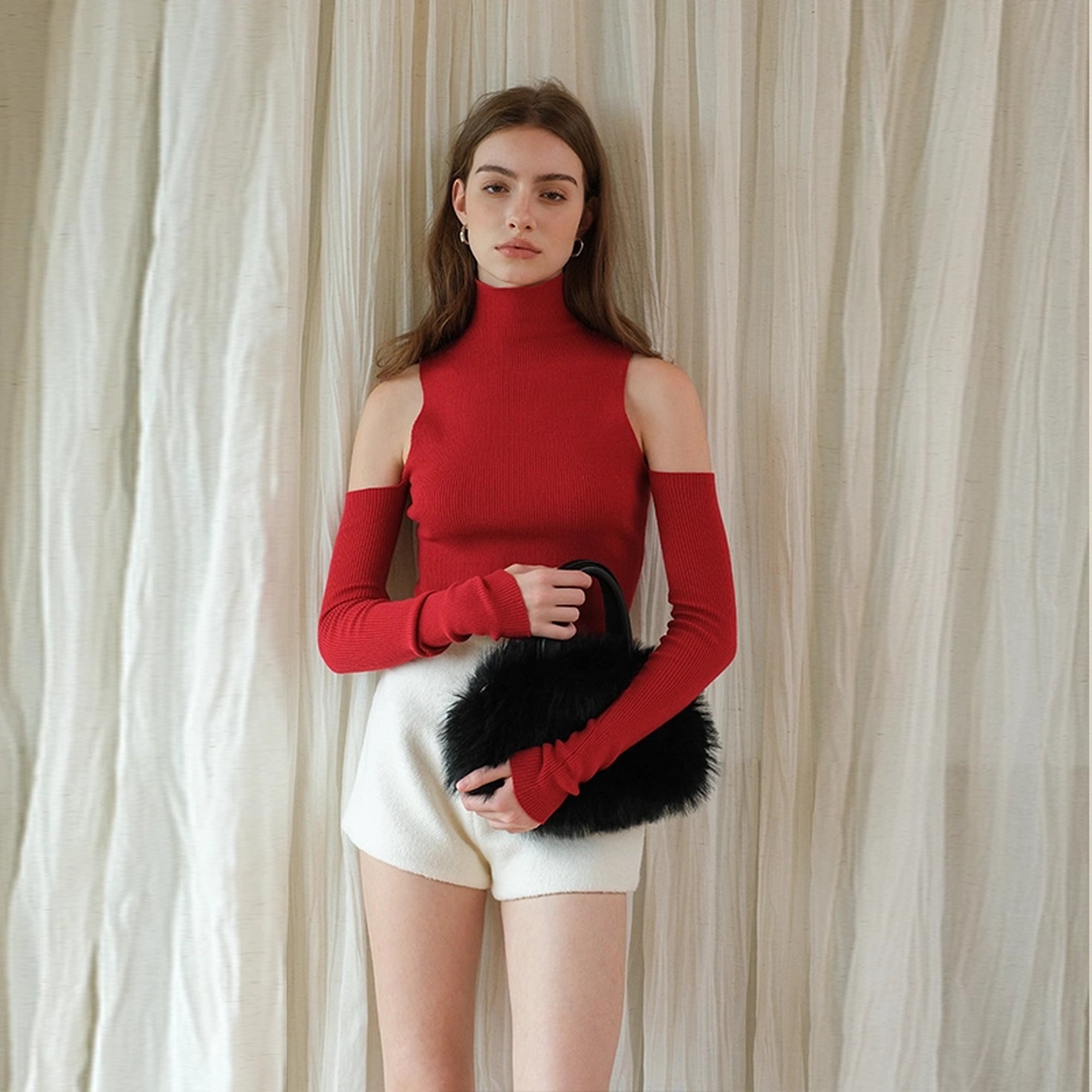 FU_FRESH_UP_High_Neck_Off_Shoulder_Wool_Knit_Top_MISSTT