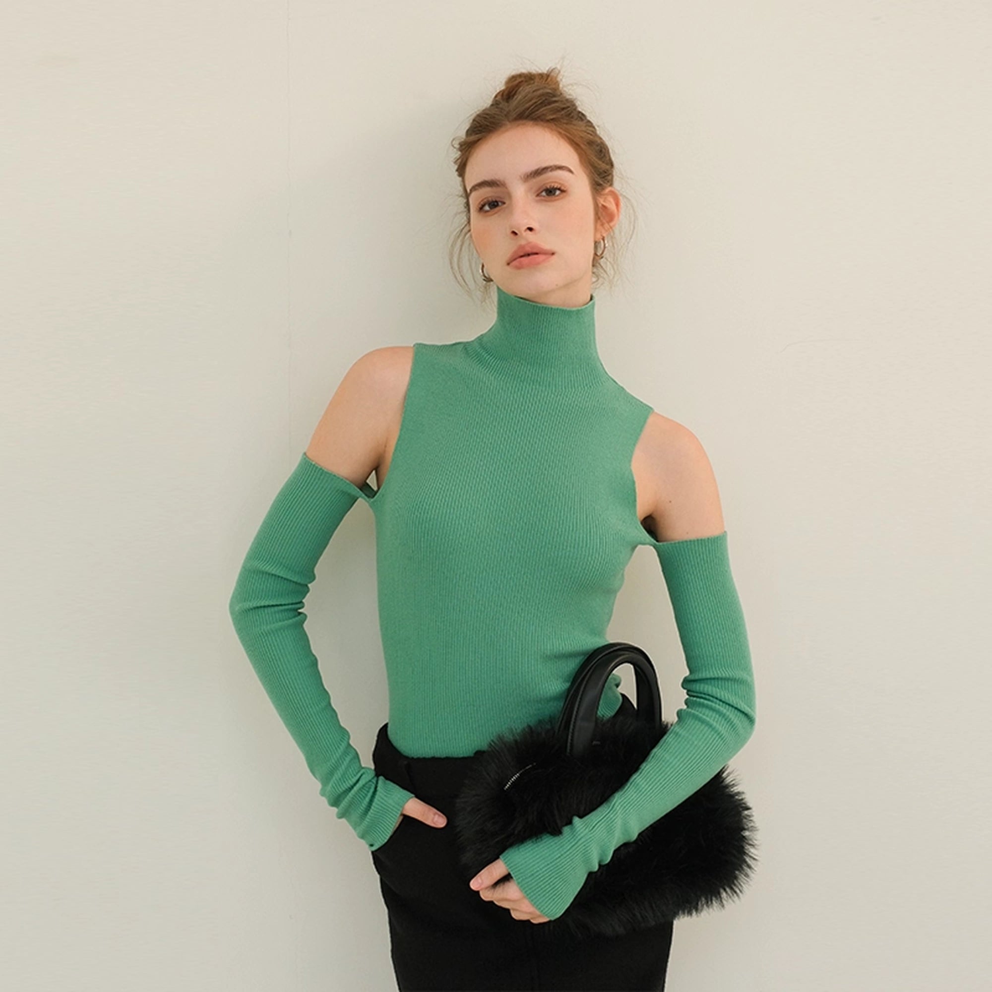 FU_FRESH_UP_High_Neck_Off_Shoulder_Wool_Knit_Top_MISSTT