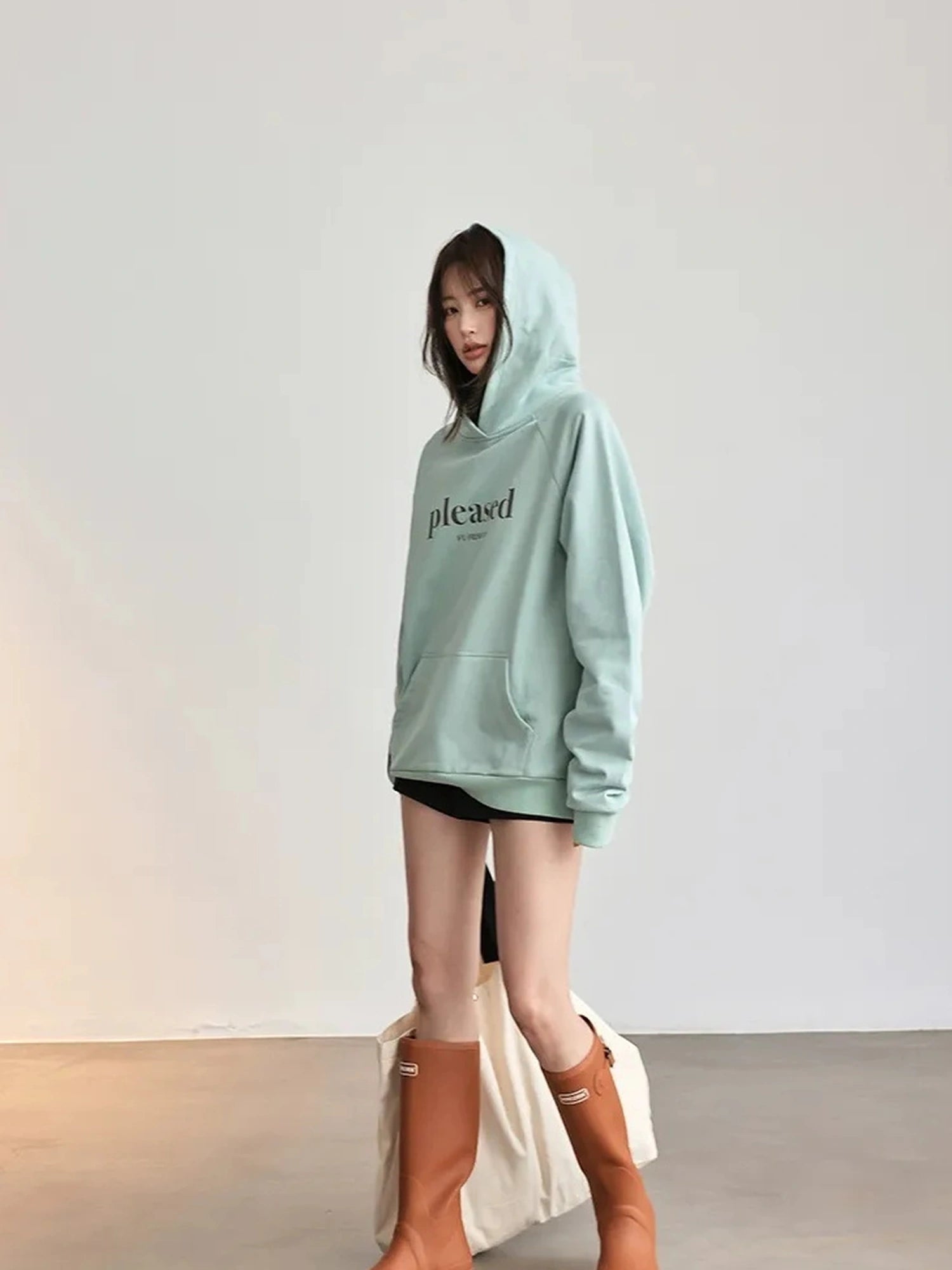 FU FRESH UP High Quality Cotton Color Block Hoodie