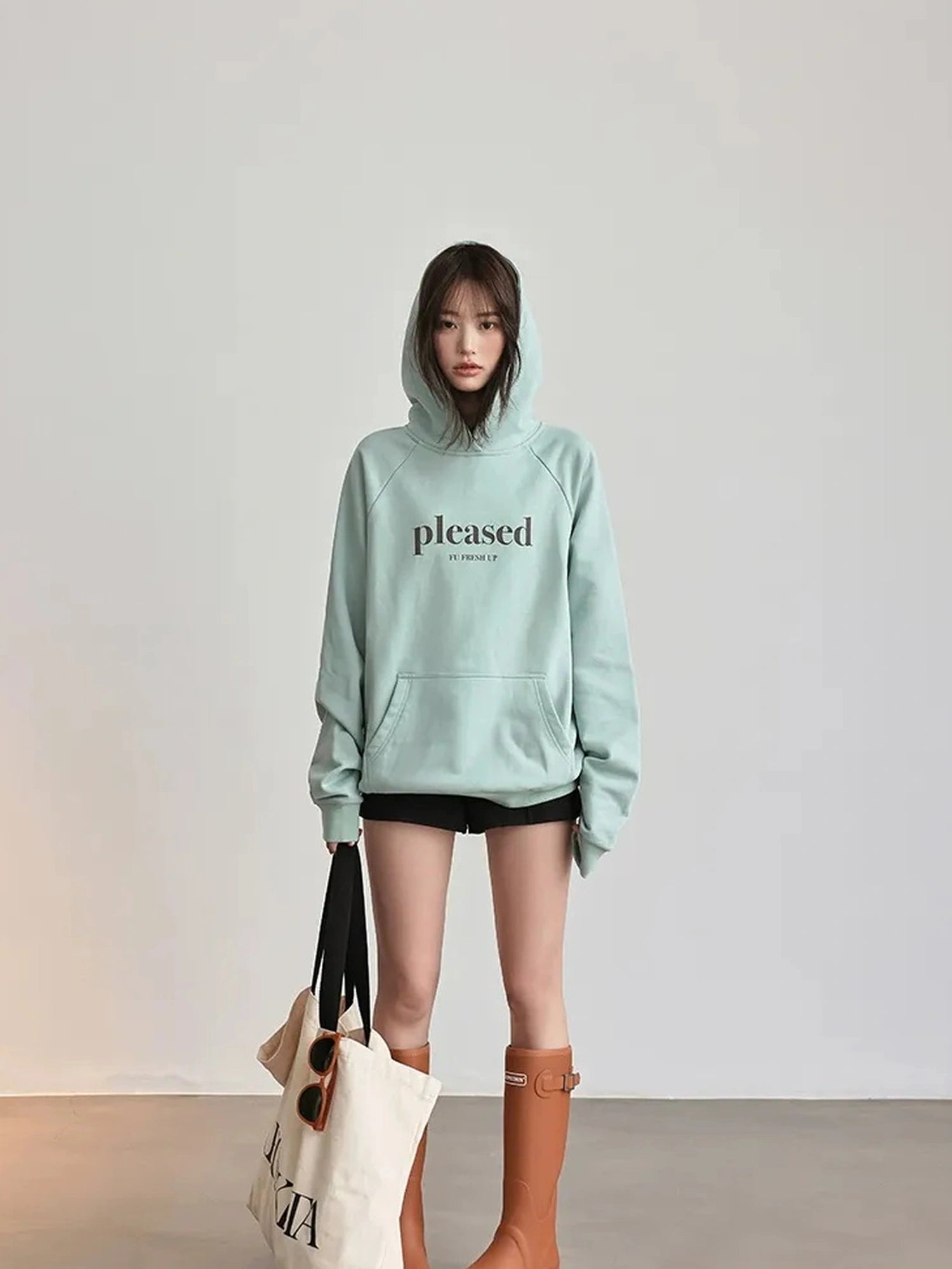 FU FRESH UP High Quality Cotton Color Block Hoodie