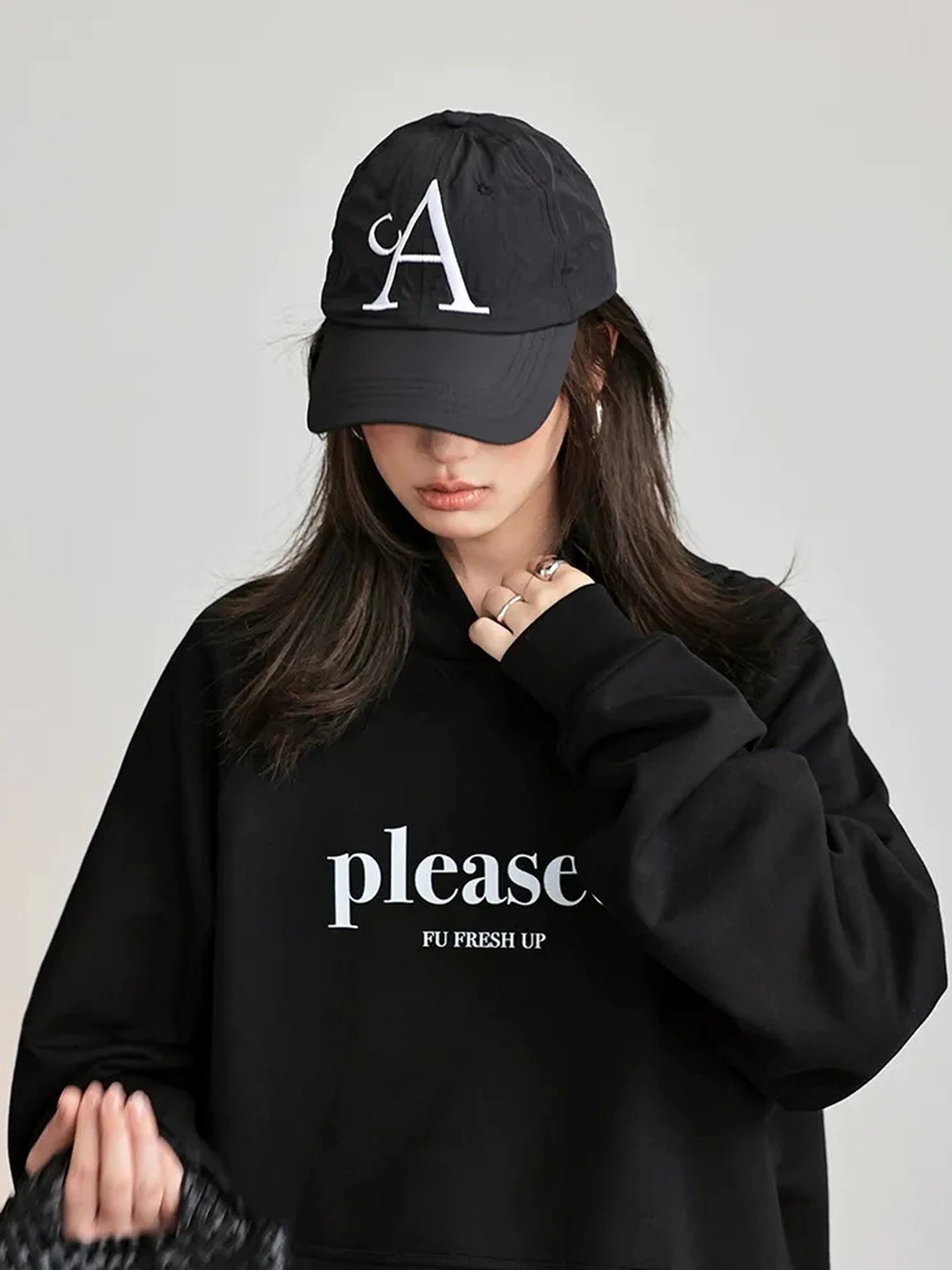 FU FRESH UP High Quality Cotton Color Block Hoodie