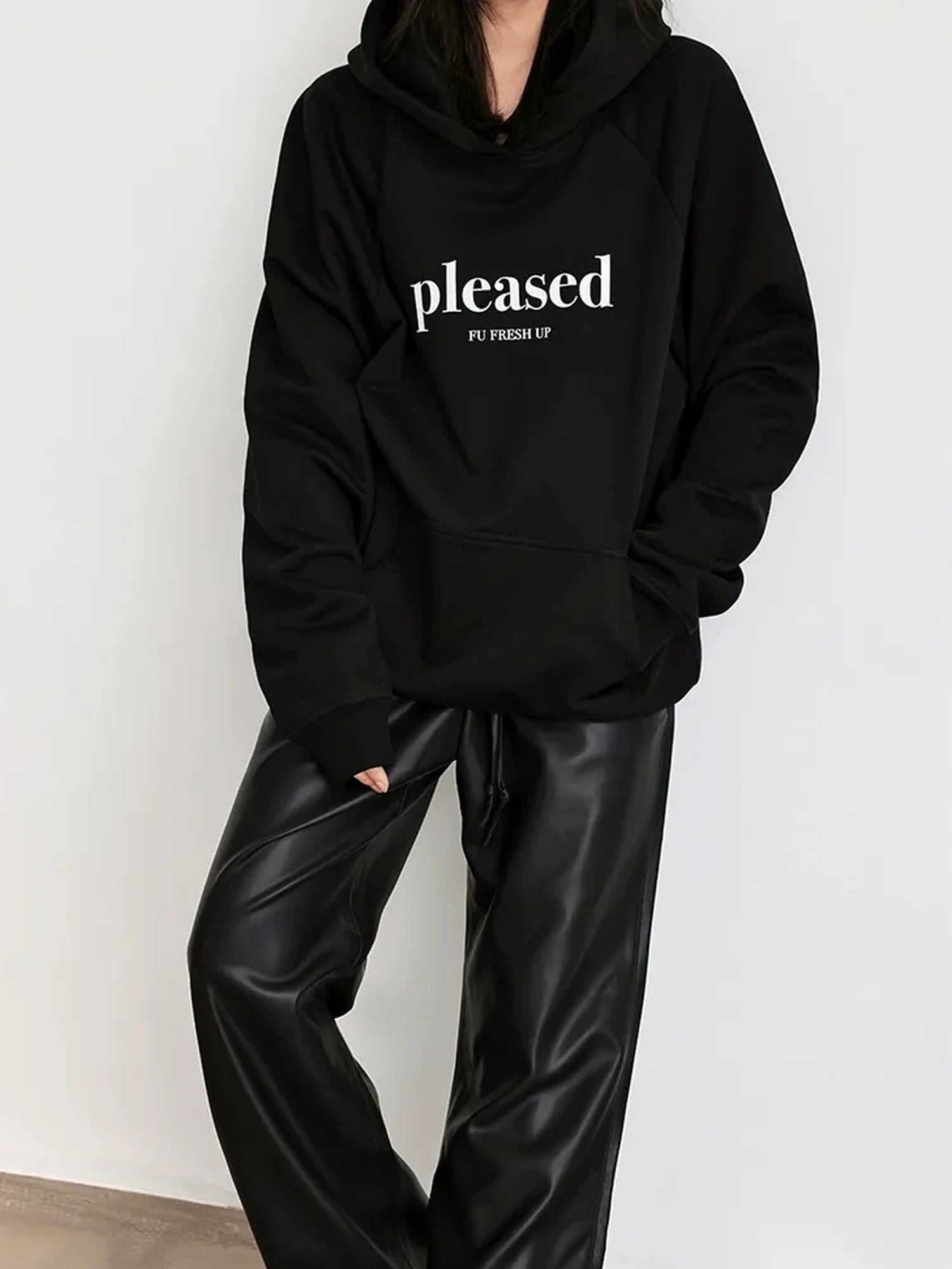 FU FRESH UP High Quality Cotton Color Block Hoodie