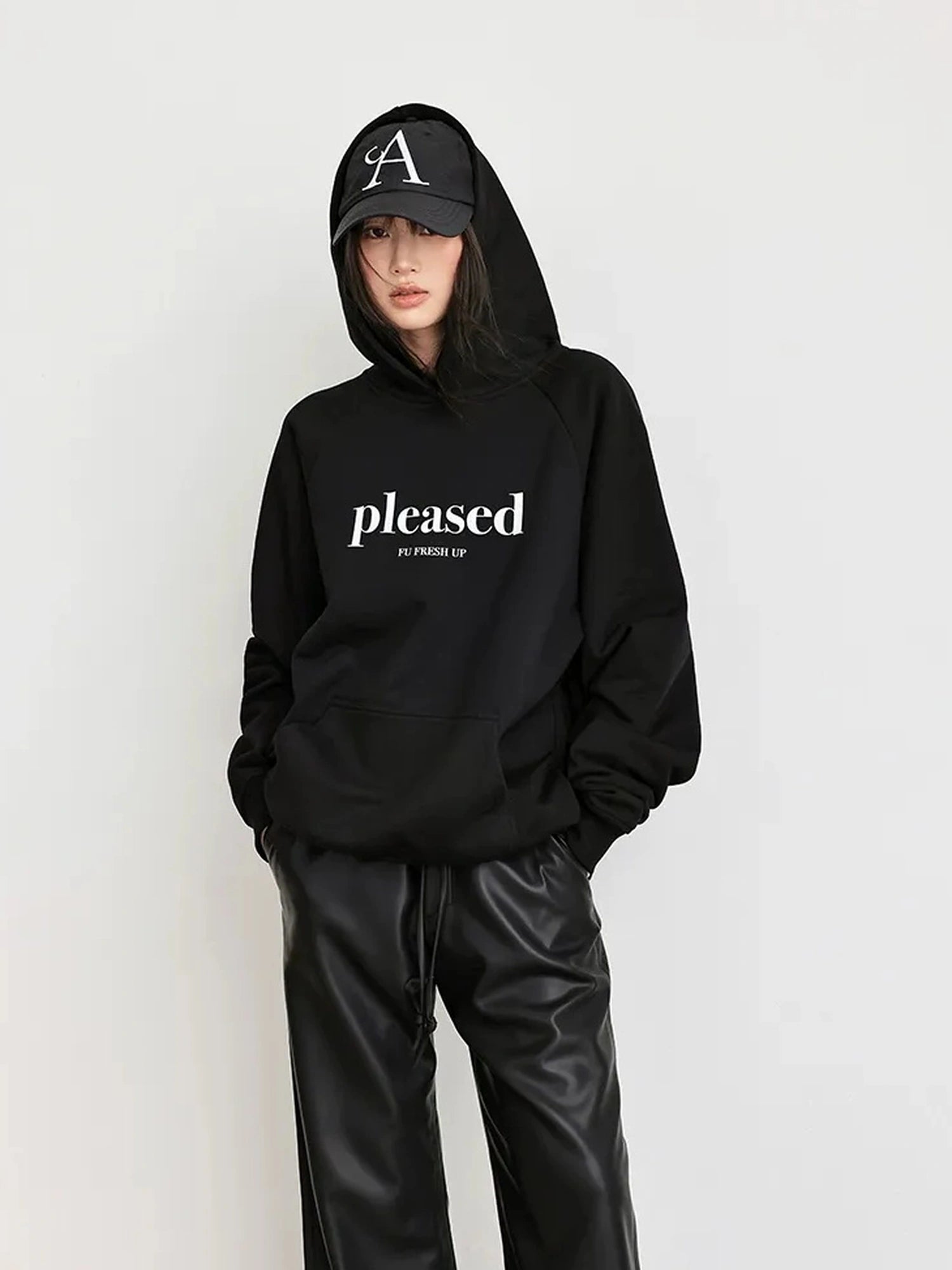 FU FRESH UP High Quality Cotton Color Block Hoodie