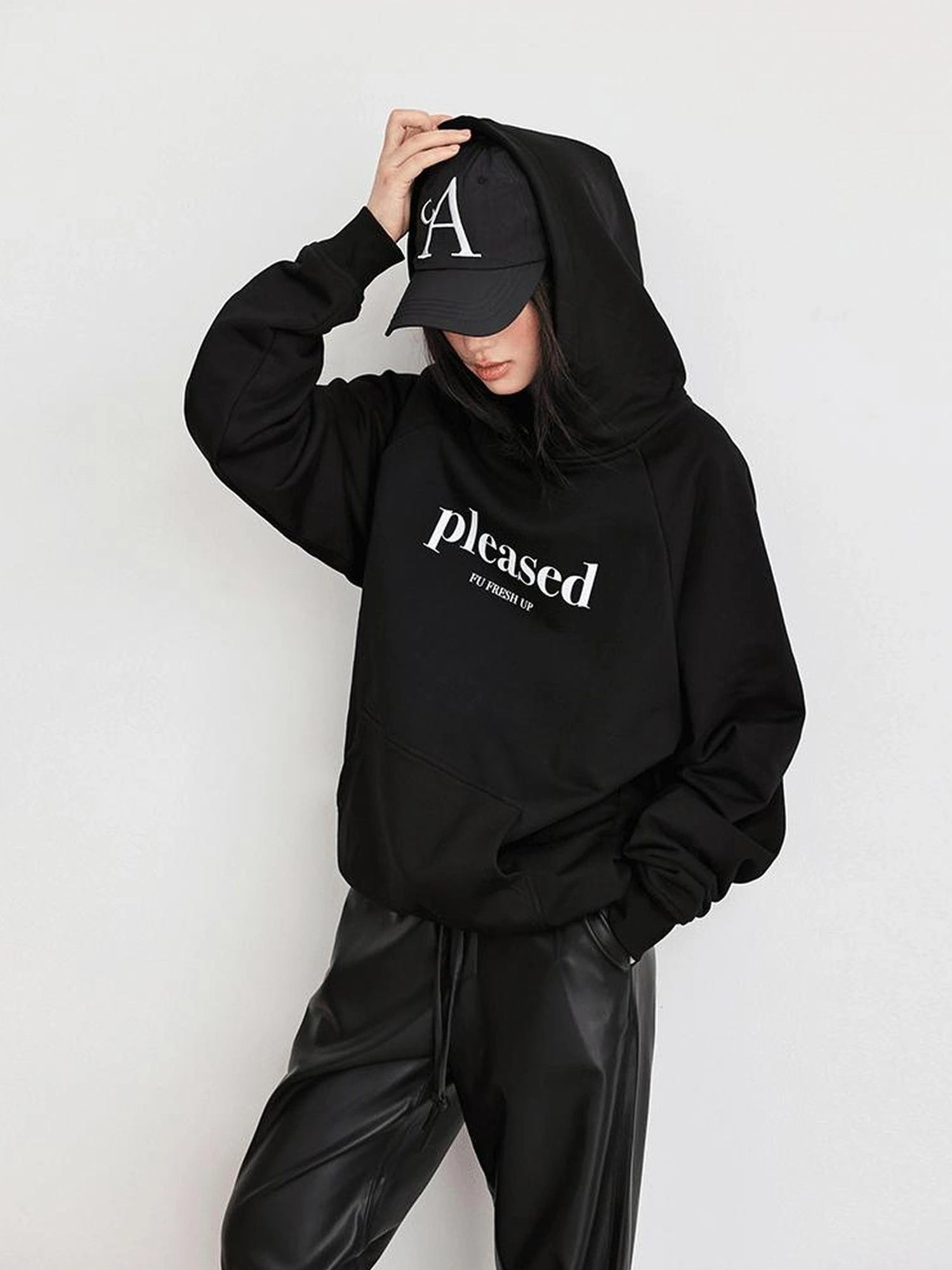 FU FRESH UP High Quality Cotton Color Block Hoodie