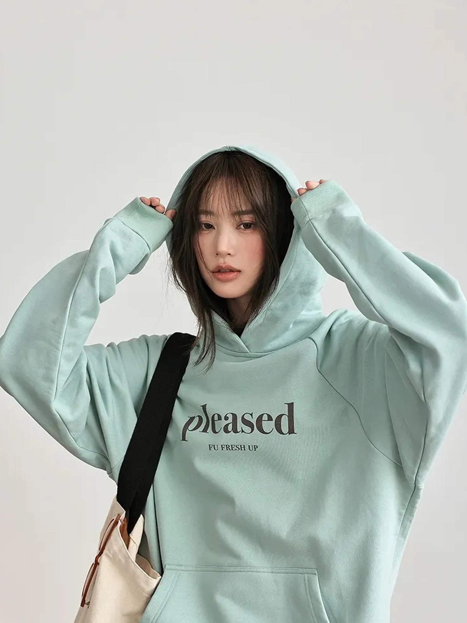 FU FRESH UP High Quality Cotton Color Block Hoodie